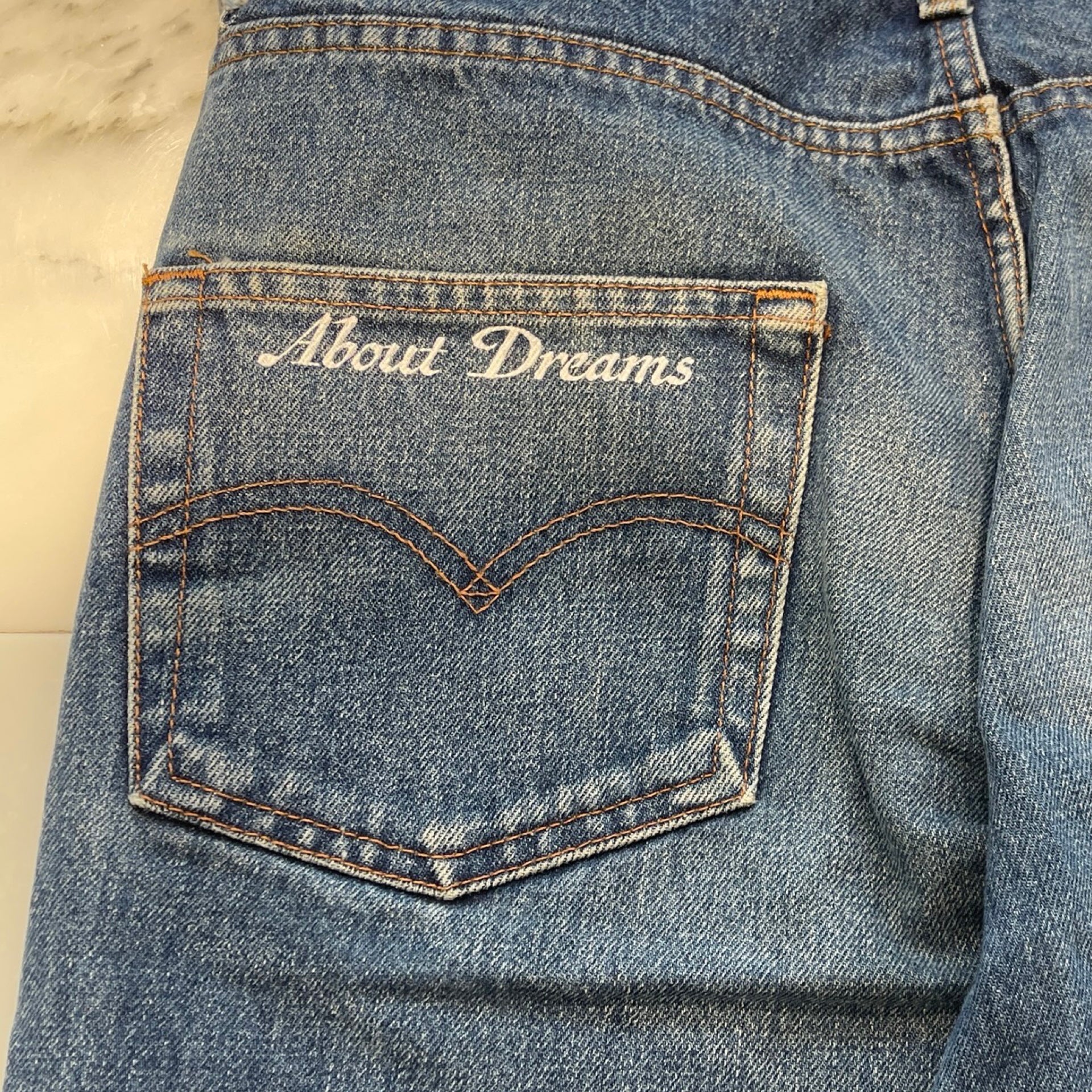 ABOUT DREAMS Butterfly Jeans Size W32 L34 アバウトドリームズ バタフライジーンズ W32×L34