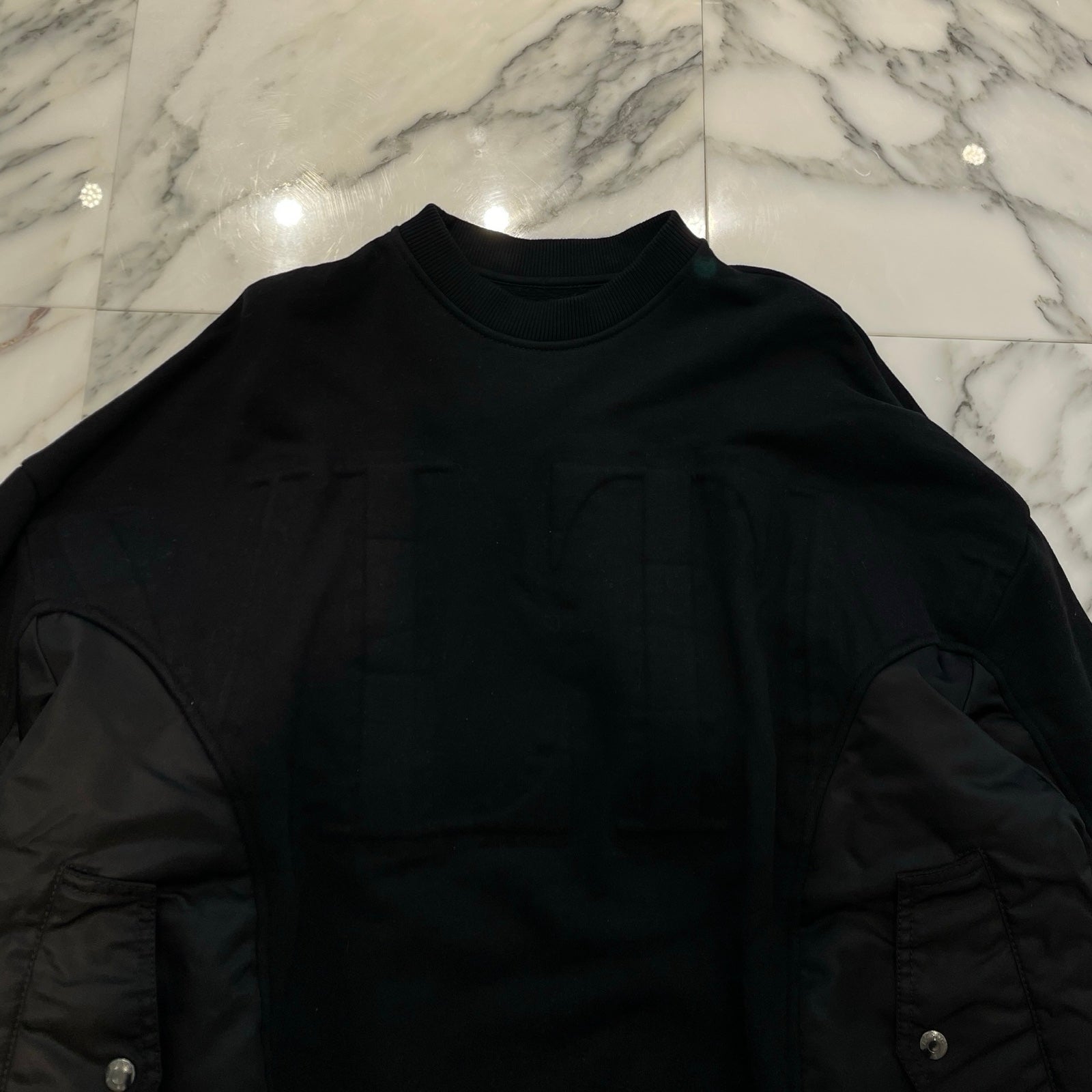 VALENTINO 2021AW VLTN Crew Neck Sweat Shirt UV0CII452KP0NO Size S ヴァレンティノ VLTN クルーネックスウェットシャツ サイズS