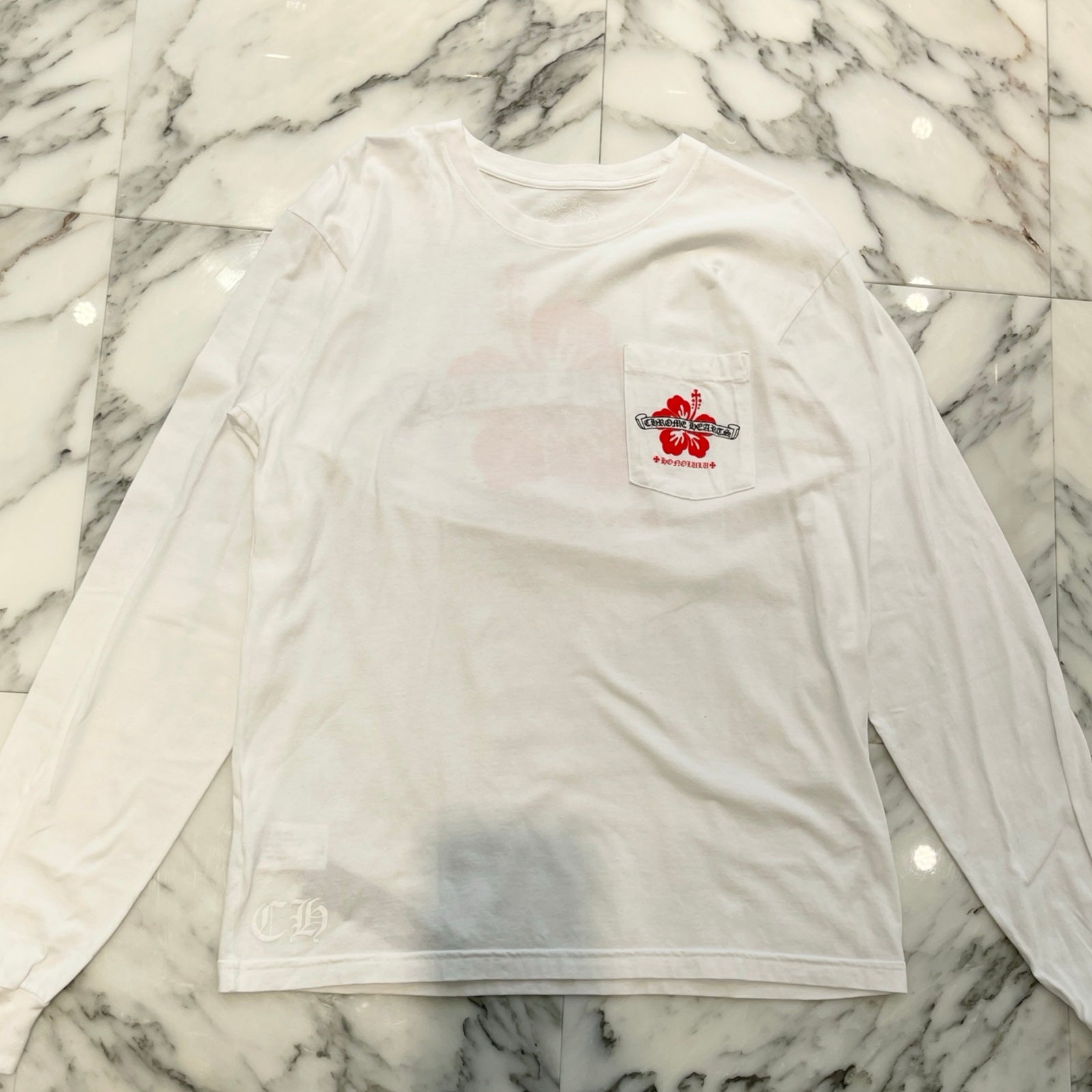 CHROME HEARTS Honolulu Limited Back Scroll Logo Long Sleeve Tee Size L クロムハーツ ホノルル限定 バックスクロールロゴ ロングスリーブTシャツ サイズL