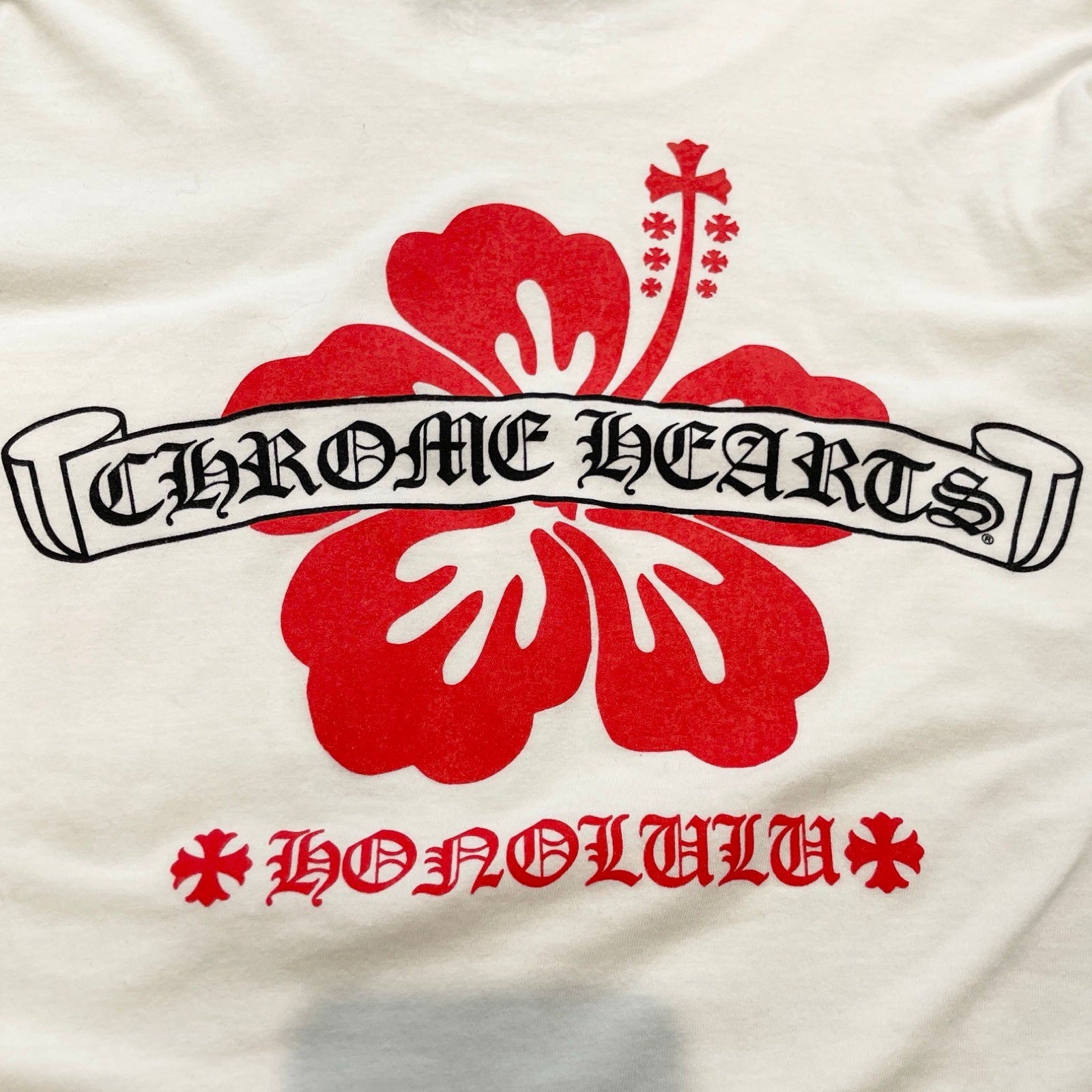 CHROME HEARTS Honolulu Limited Back Scroll Logo Long Sleeve Tee Size L クロムハーツ ホノルル限定 バックスクロールロゴ ロングスリーブTシャツ サイズL