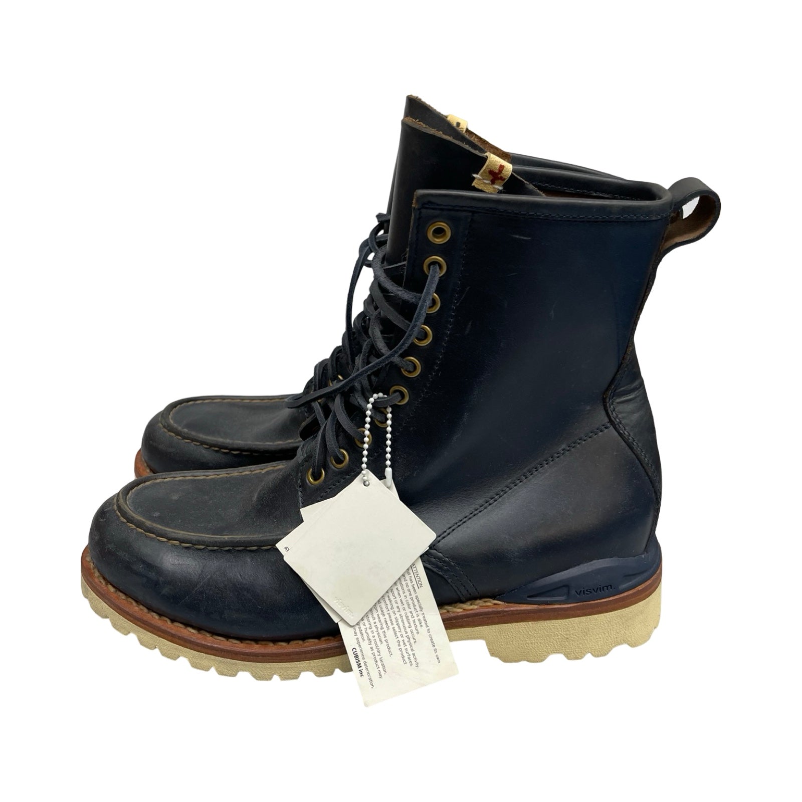 visvim VIRGIL MOC TOE-FOLK Leather Boots Size 12