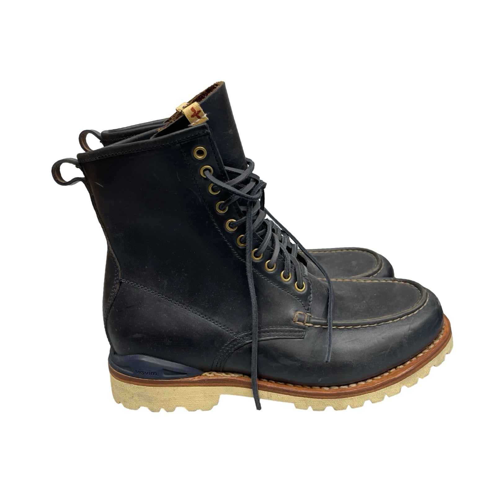 visvim VIRGIL MOC TOE-FOLK Leather Boots Size 12