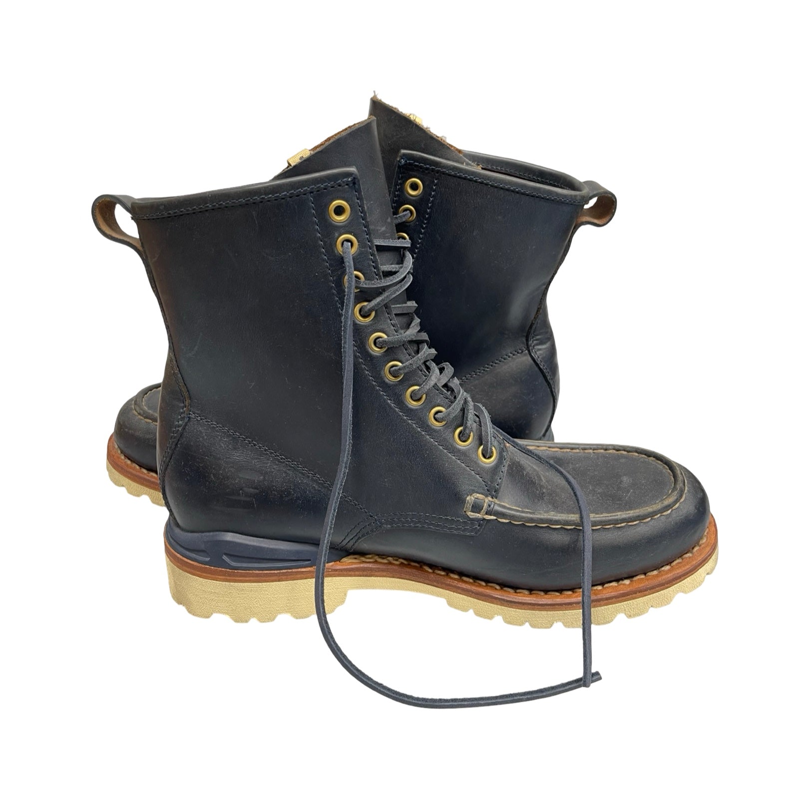 visvim VIRGIL MOC TOE-FOLK Leather Boots Size 12