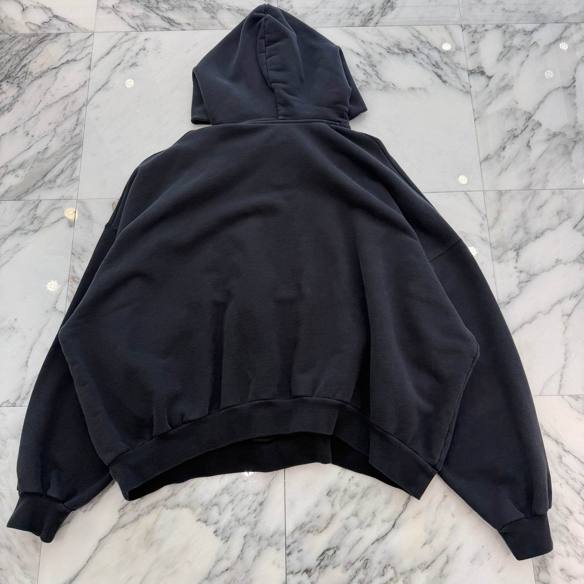 BALENCIAGA × adidas 2023SS Trefoil Logo Embroidery Pullover Hoodie 712396 TMVA9 Size 2 バレンシアガ×アディダス トレフォイルロゴ刺繡 プルオーバーフーディー サイズ2