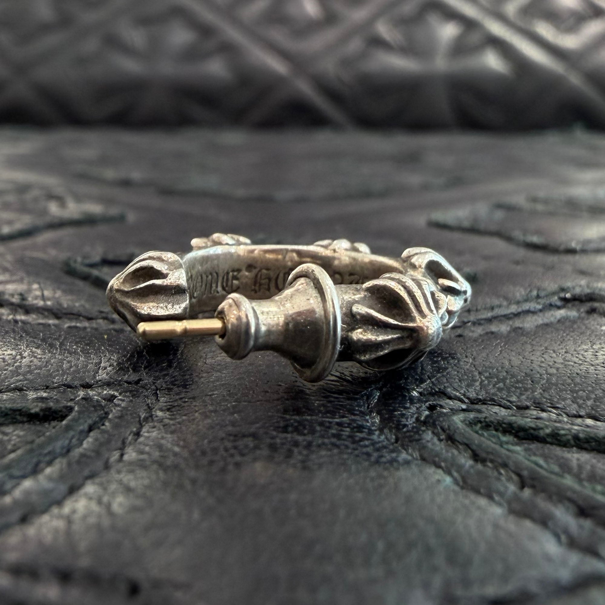 CHROME HEARTS CH CROSS HOOP Earring クロムハーツ CHクロス フープ イヤリング ピアス