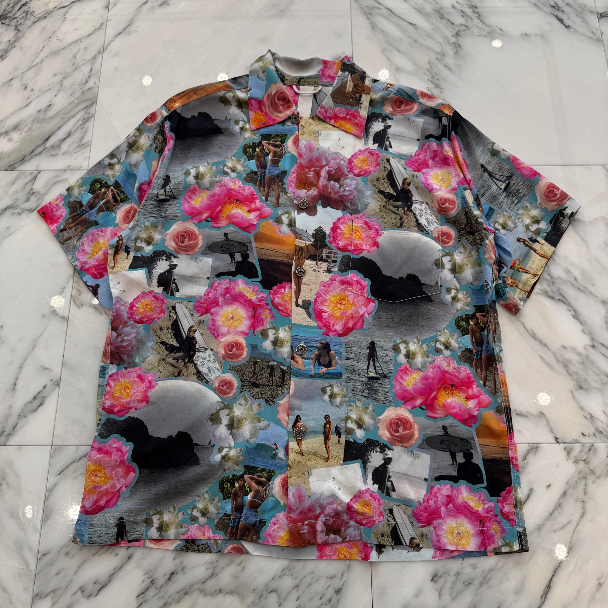CHROME HEARTS Y NOT Multi Aloha Surf Short Sleeve Rayon Shirts Size M クロムハーツ ワイノット マルチ アロハサーフ ショートスリーブ レーヨンシャツ サイズM