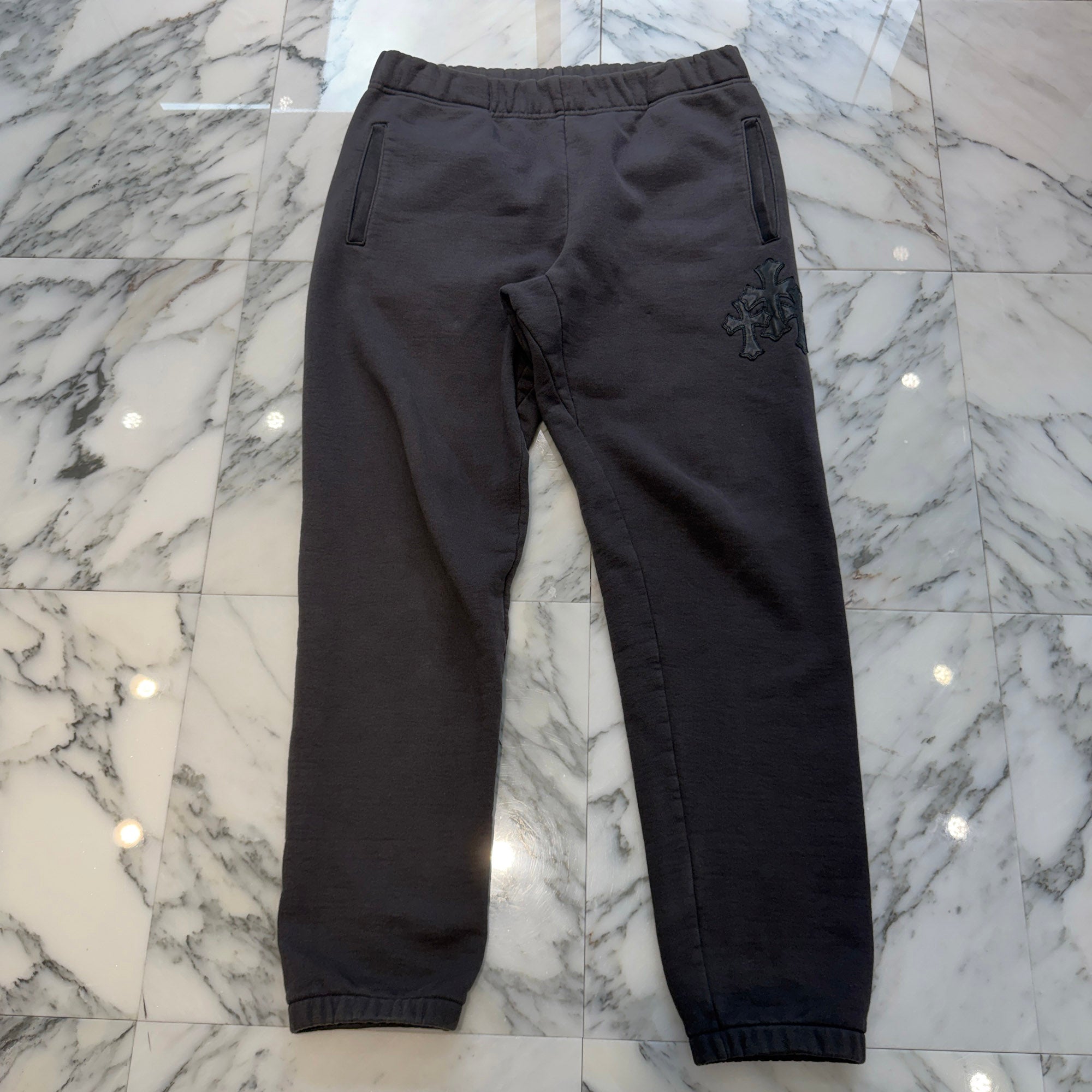 CHROME HEARTS Y NOT 3 Cemetery Cross Patch Sweat Pants Size L クロムハーツ ワイノット 3セメタリークロスパッチ スウェットパンツ サイズL