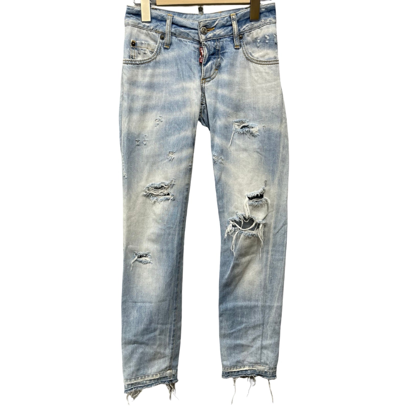 DSQUARED2 2015SS Slim Fit Destroyed Jeans S75LA0572 S30281 Size 36