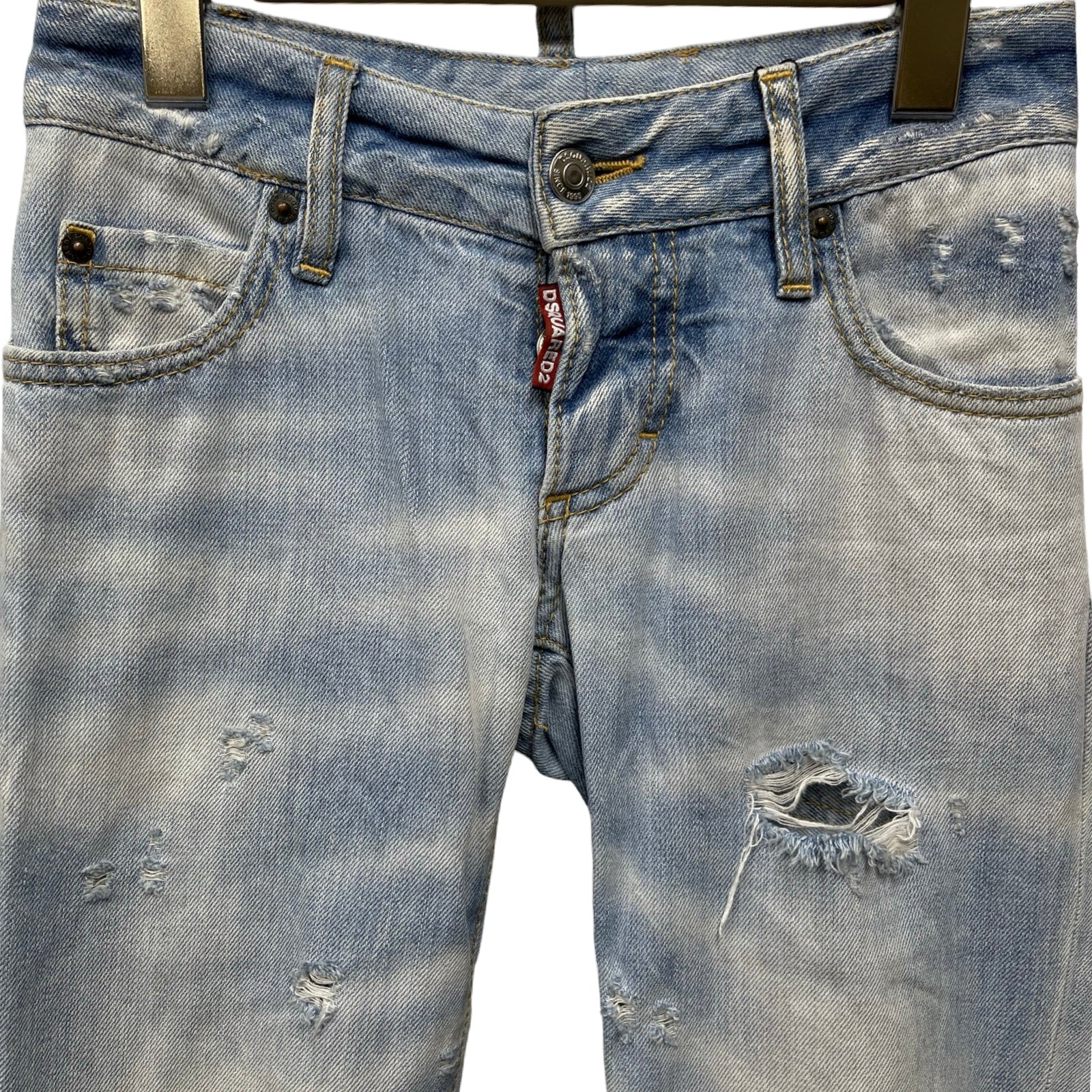 DSQUARED2 2015SS Slim Fit Destroyed Jeans S75LA0572 S30281 Size 36