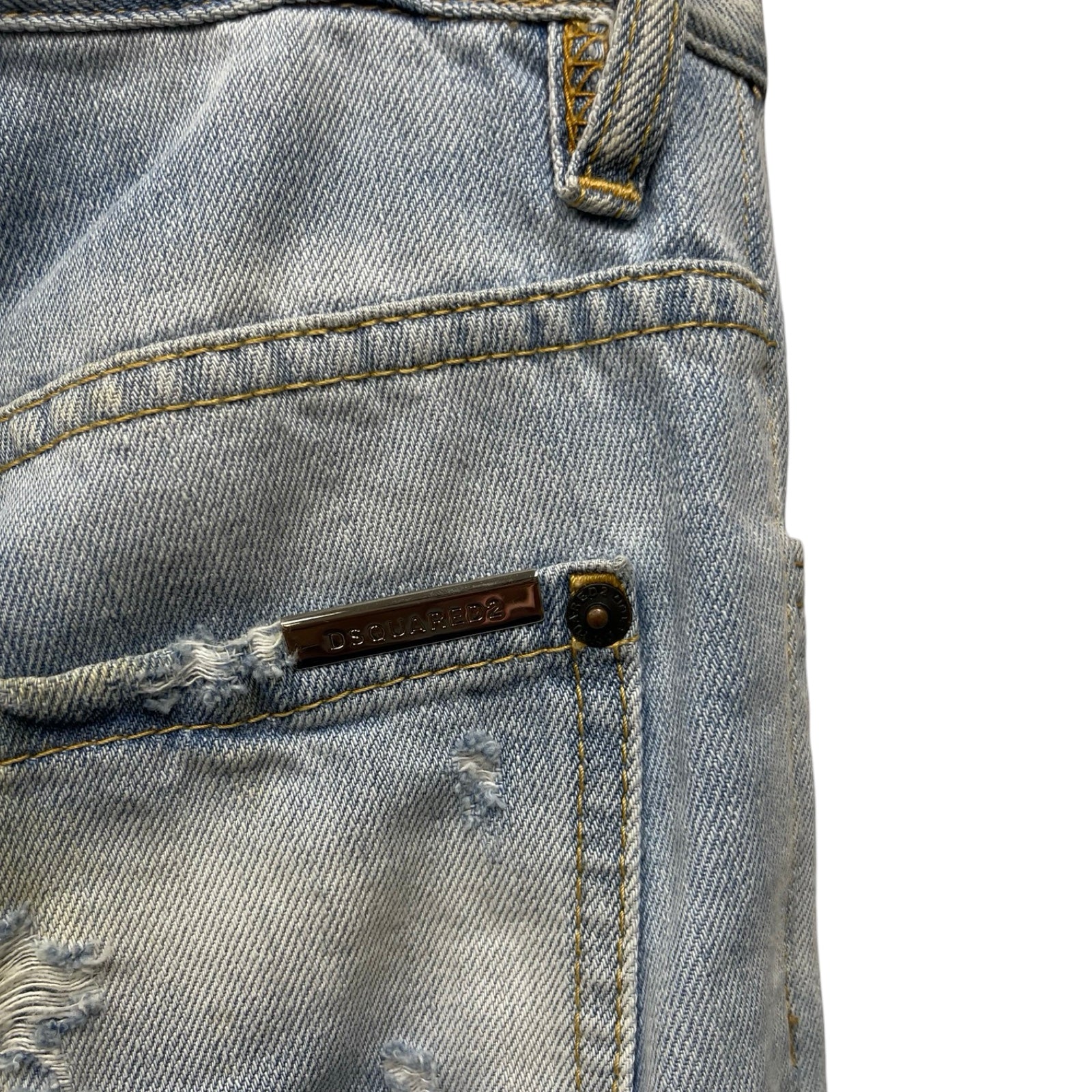 DSQUARED2 2015SS Slim Fit Destroyed Jeans S75LA0572 S30281 Size 36