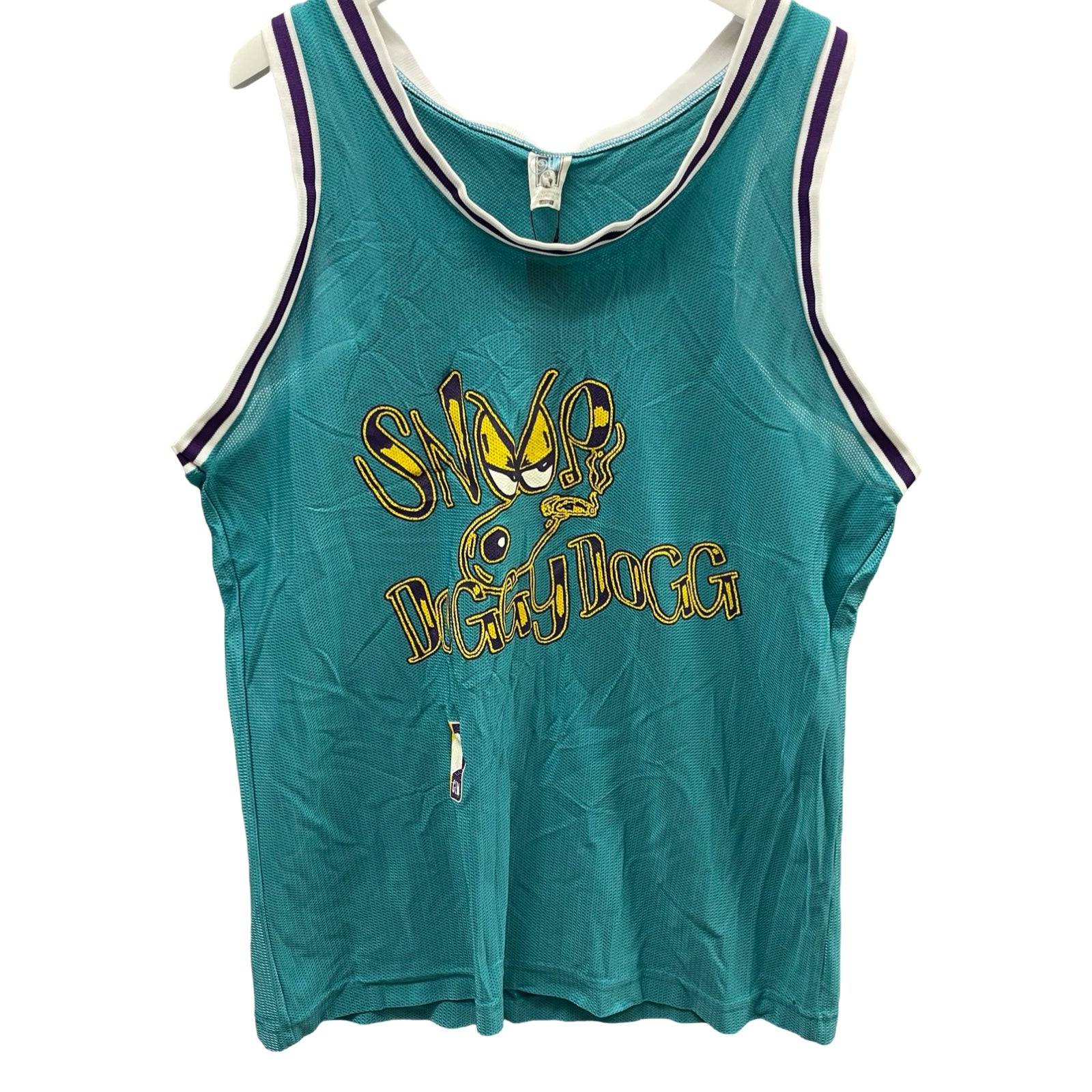Vintage 90's Jem Snoop Doggy Dog Tour Basketball Jersey Size XL