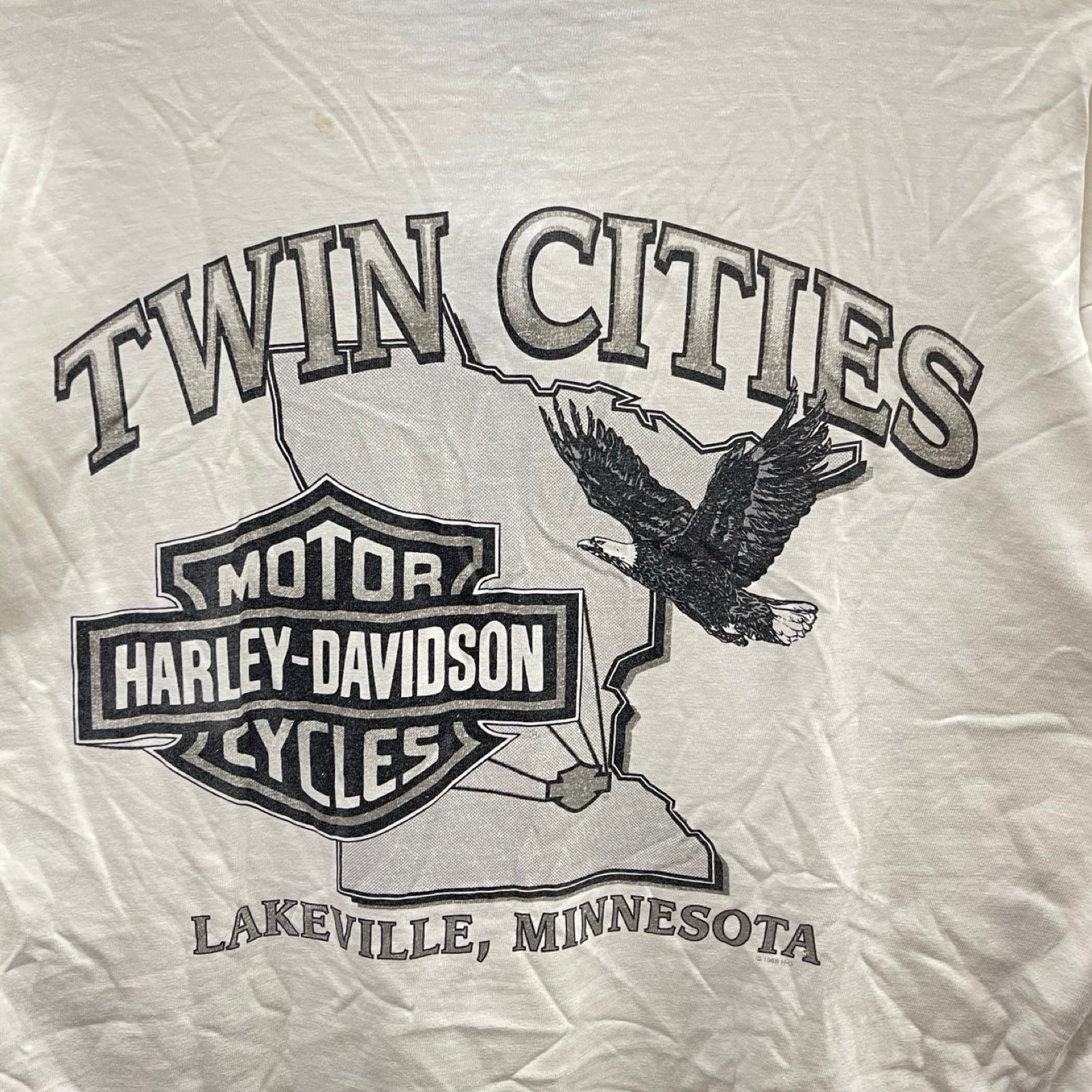 Vintage 90's Harley-Davidson "TWIN CITIES" 1999 L/S Tee Size L