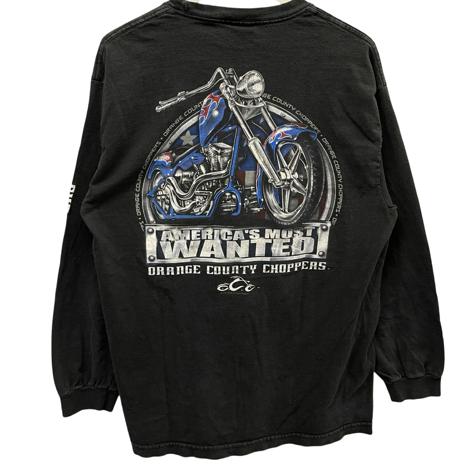 Vintage 00's ORANGE COUNTY CHOPPERS "America's Most WANTED!" L/S Tee Size L