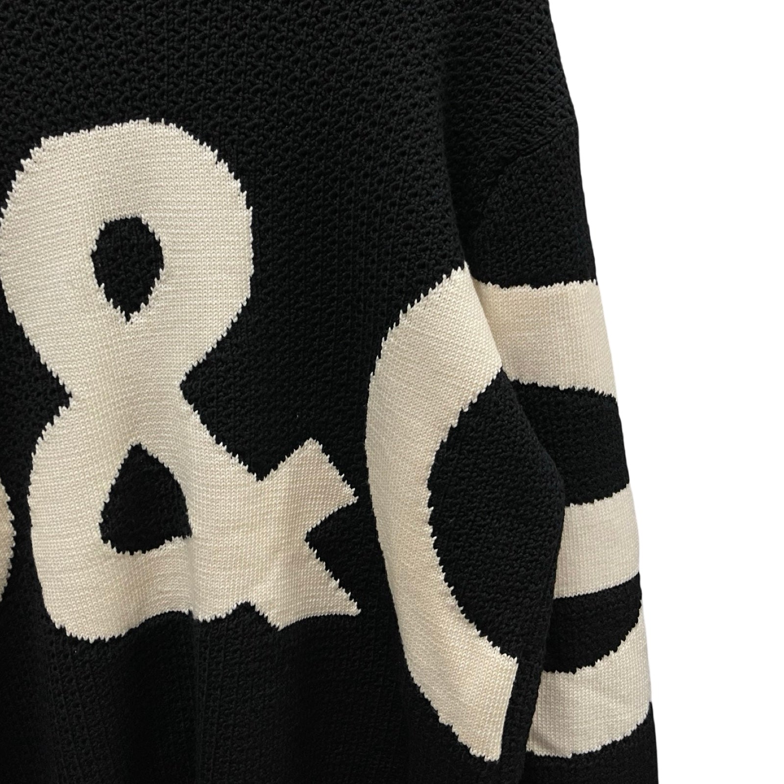 DOLCE&GABBANA Logo Print Wool Knit Sweater GXG69T JVBD8 Size L