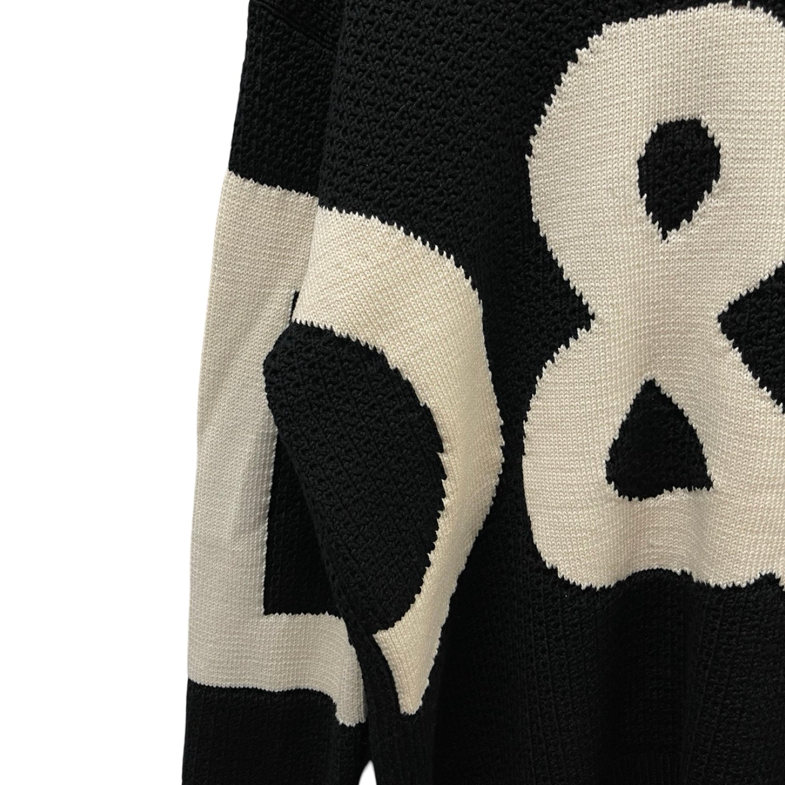 DOLCE&GABBANA Logo Print Wool Knit Sweater GXG69T JVBD8 Size L