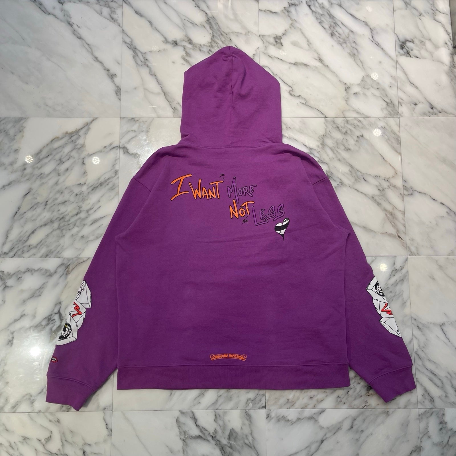 CHROME HEARTS × MATTY BOY 2024AW "I WANT MORE NOT LESS" Pullover Hoodie Size XL クロムハーツ × マッティボーイ "アイウォントレス" プルオーバーフーディ サイズXL