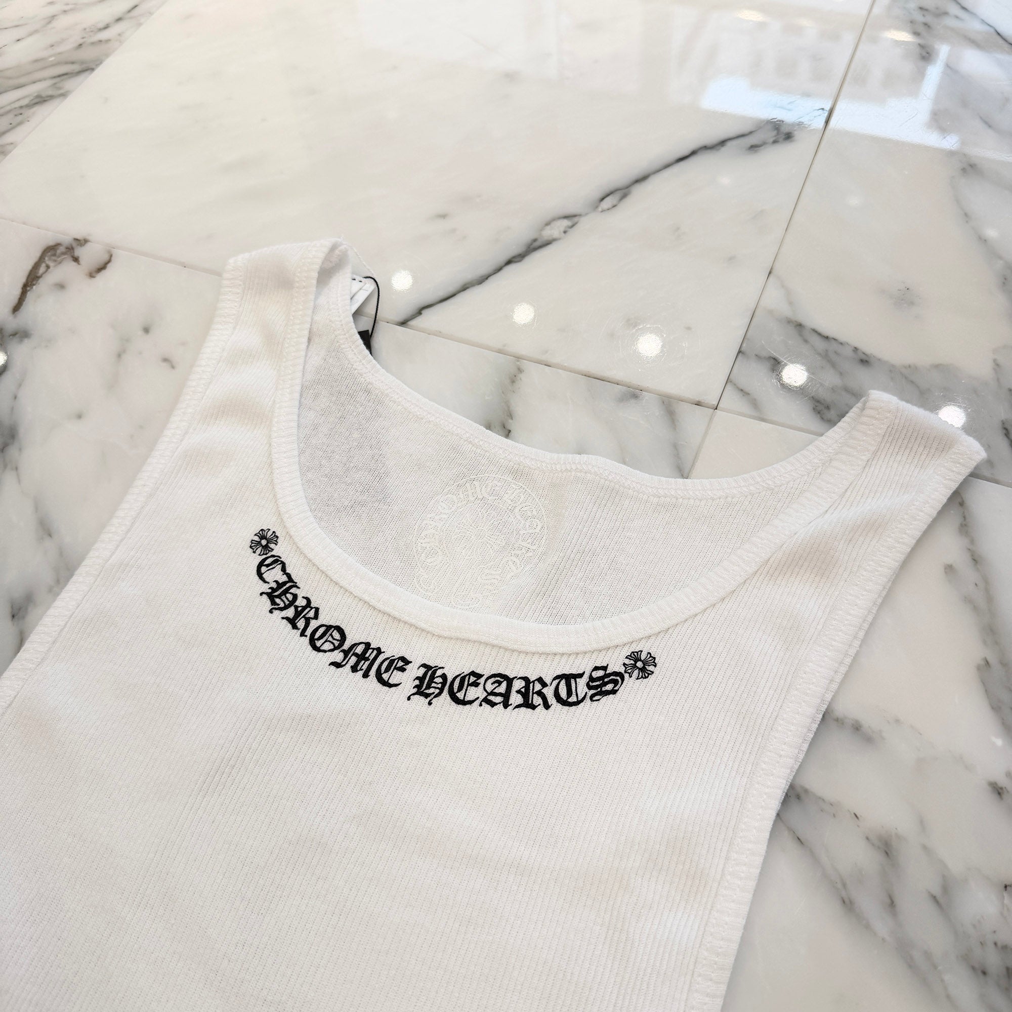 CHROME HEARTS Neck Logo Back GIRLS Print Tank Top Size XL クロムハーツ ネックロゴ バックガールズプリント タンクトップ サイズXL