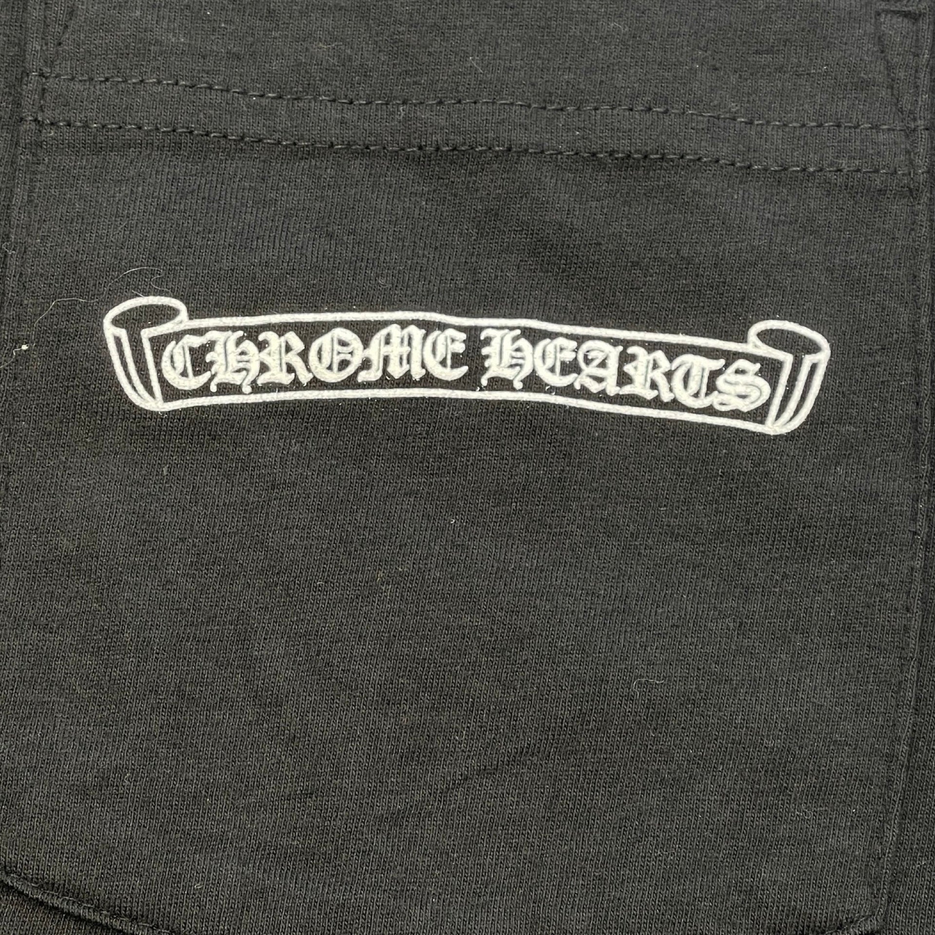 CHROME HEARTS Back Scroll Label Logo Long Sleeve Tee Size XL