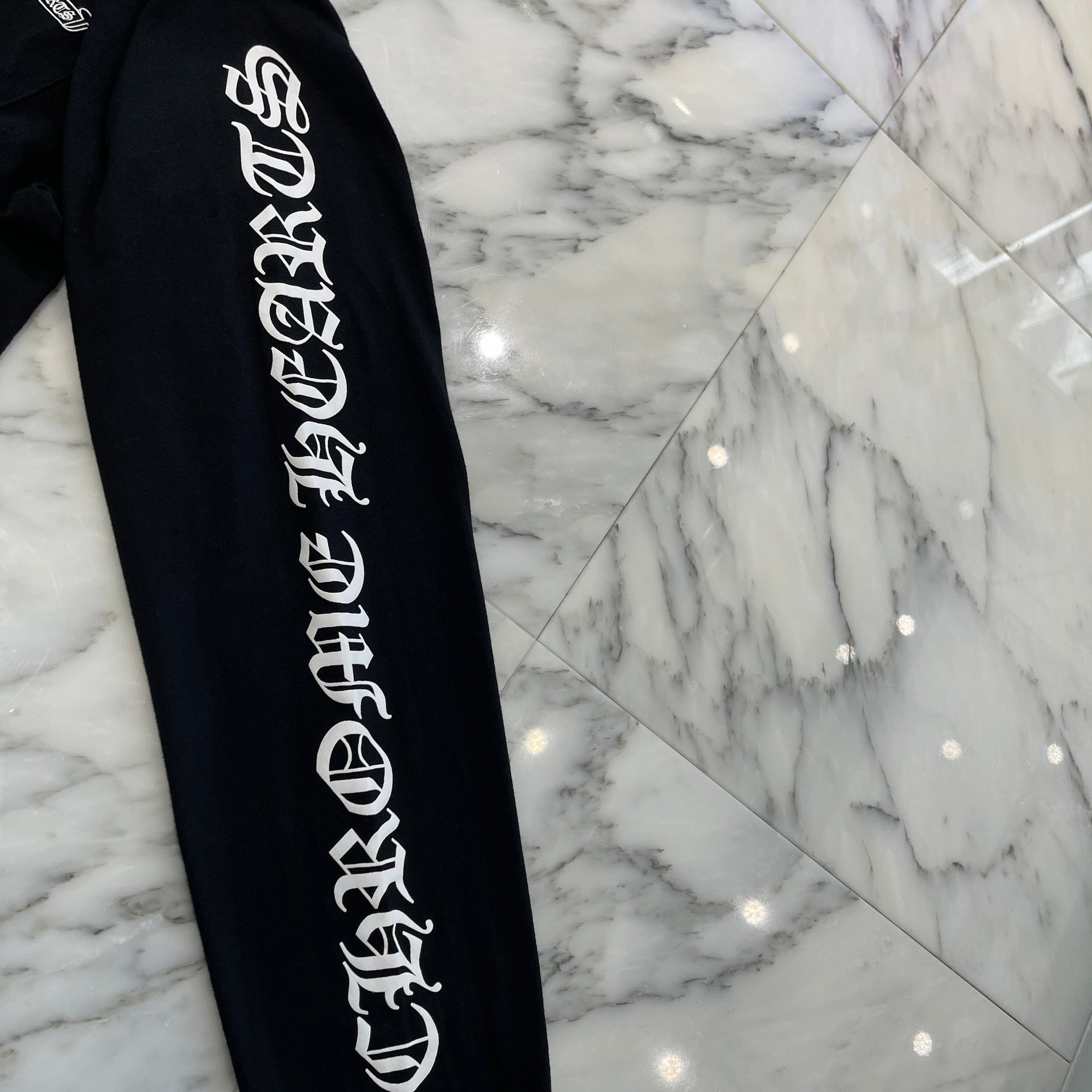 CHROME HEARTS Back Scroll Label Logo Long Sleeve Tee Size L クロム