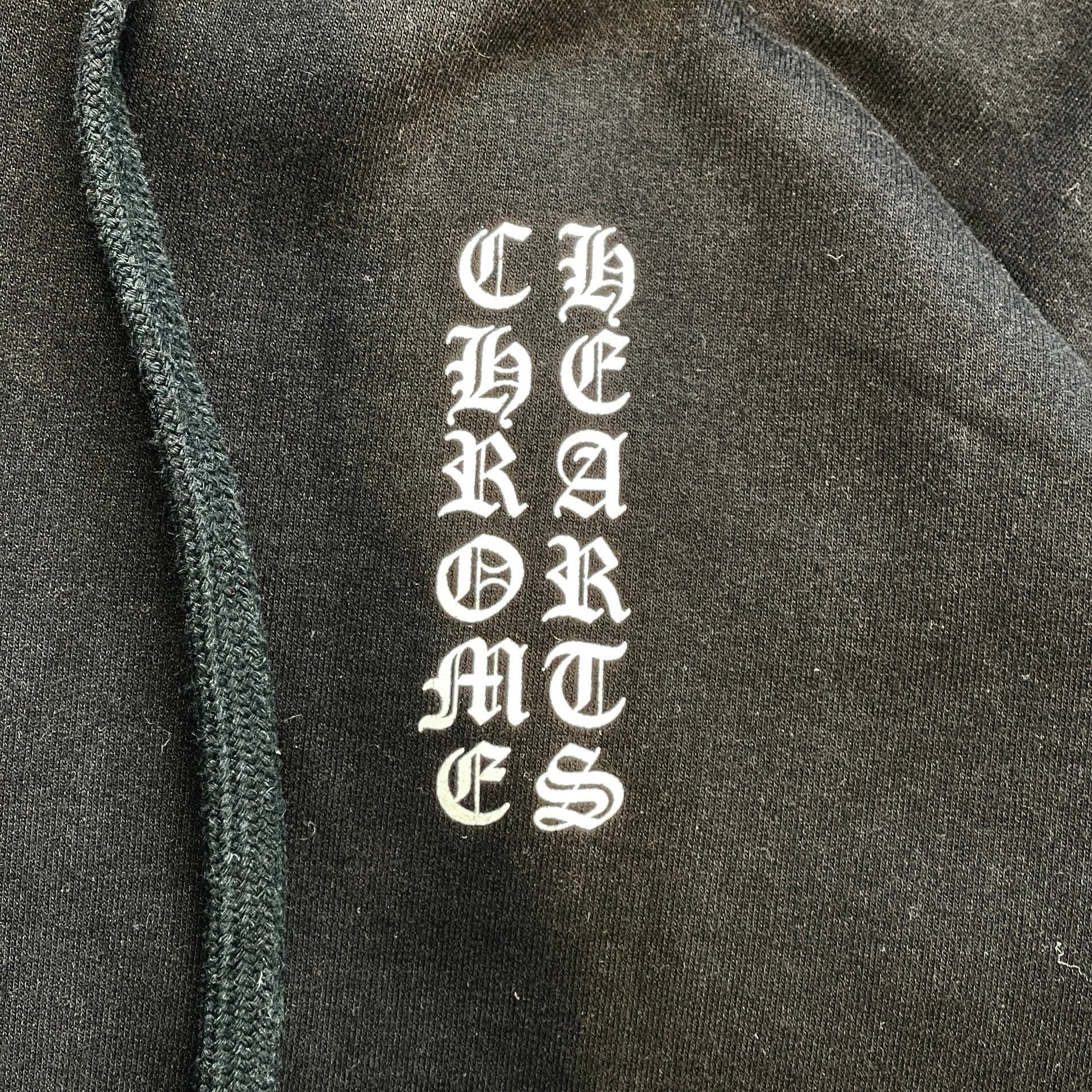 CHROME HEARTS Cemetery Cross Scroll Logo Label Zip Up Hoodie Size L クロムハーツ セメタリークロス スクロールロゴラベル ジップアップフーディー サイズL
