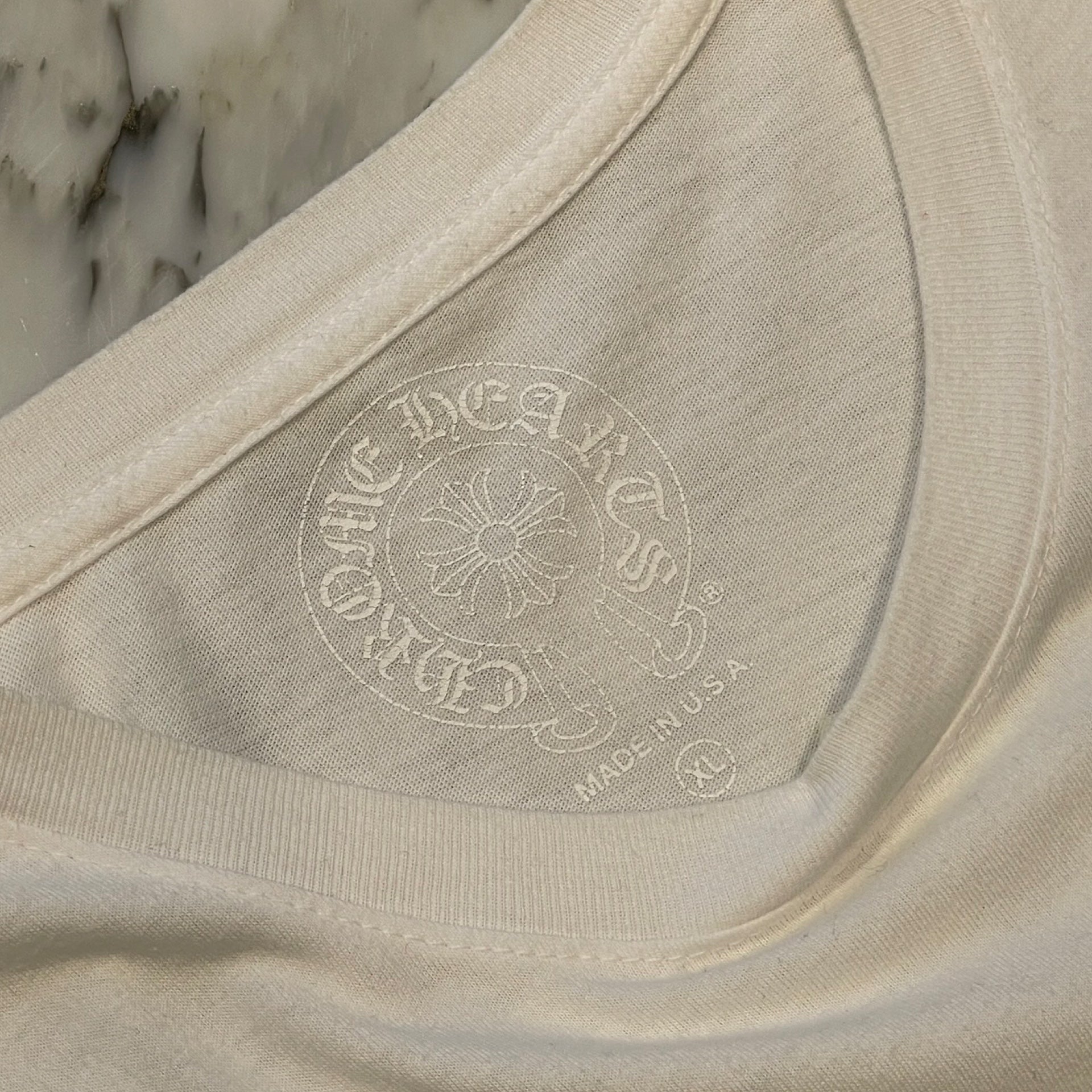 CHROME HEARTS Made In Hollywood Vertical Logo Tee Size XL クロムハーツ メイドインハリウッド ヴァーティカルロゴ Tシャツ サイズXL