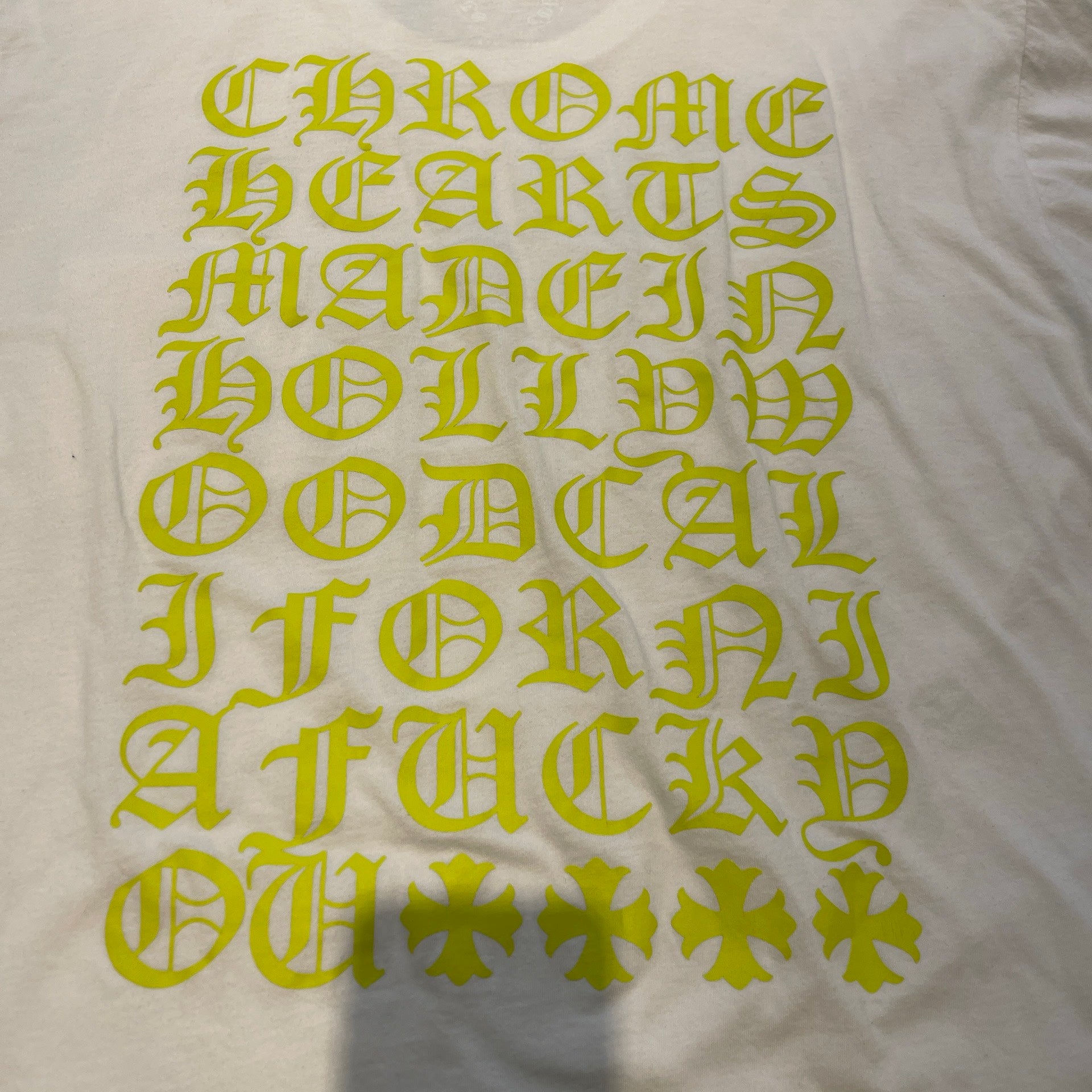 CHROME HEARTS Made In Hollywood Vertical Logo Tee Size XL クロムハーツ メイドインハリウッド ヴァーティカルロゴ Tシャツ サイズXL