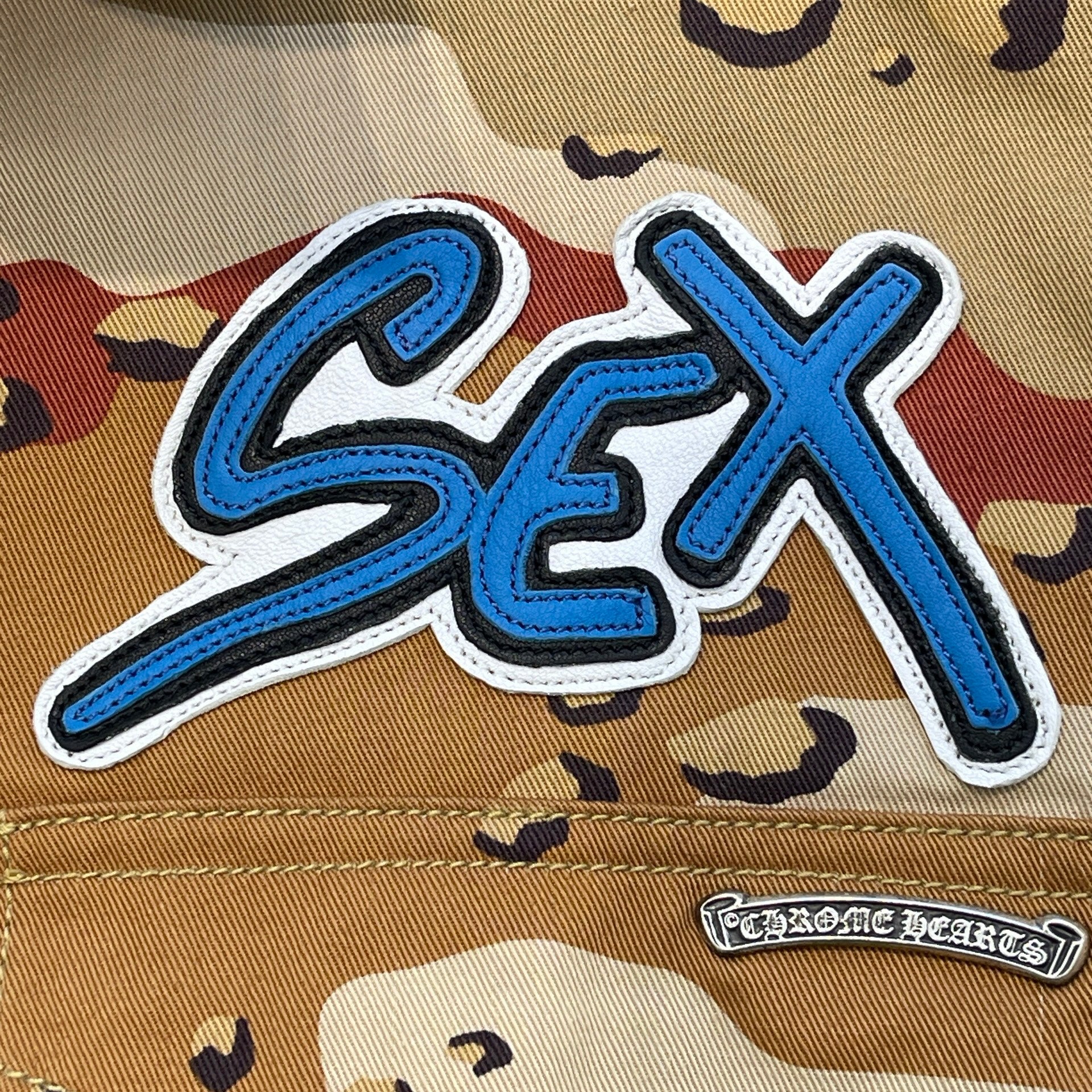 CHROME HEARTS × MATTY BOY Sex Records Camo Short Sleeve Jacket Size XL クロムハーツ × マッティボーイ セックスレコード カモ ショートスリーブジャケット サイズXL