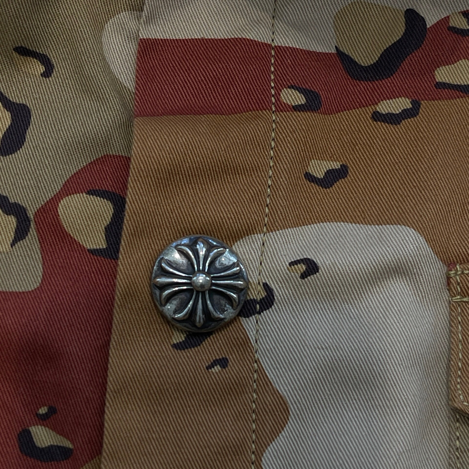 CHROME HEARTS × MATTY BOY Sex Records Camo Short Sleeve Jacket Size XL クロムハーツ × マッティボーイ セックスレコード カモ ショートスリーブジャケット サイズXL