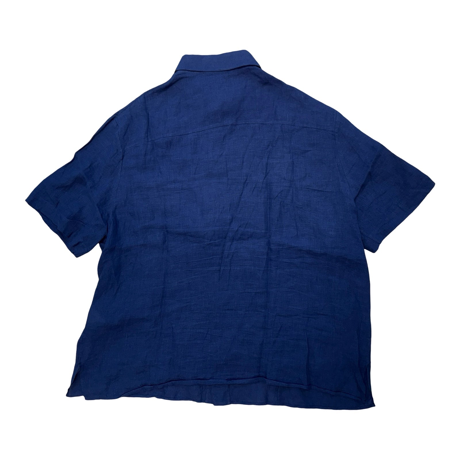 LOEWE × Paula's Ibiza Linen Anagram Tab Bowling Shirt Size 41 ロエベ パウラズイビザ リネン アナグラムタブ ボウリングシャツ サイズ41