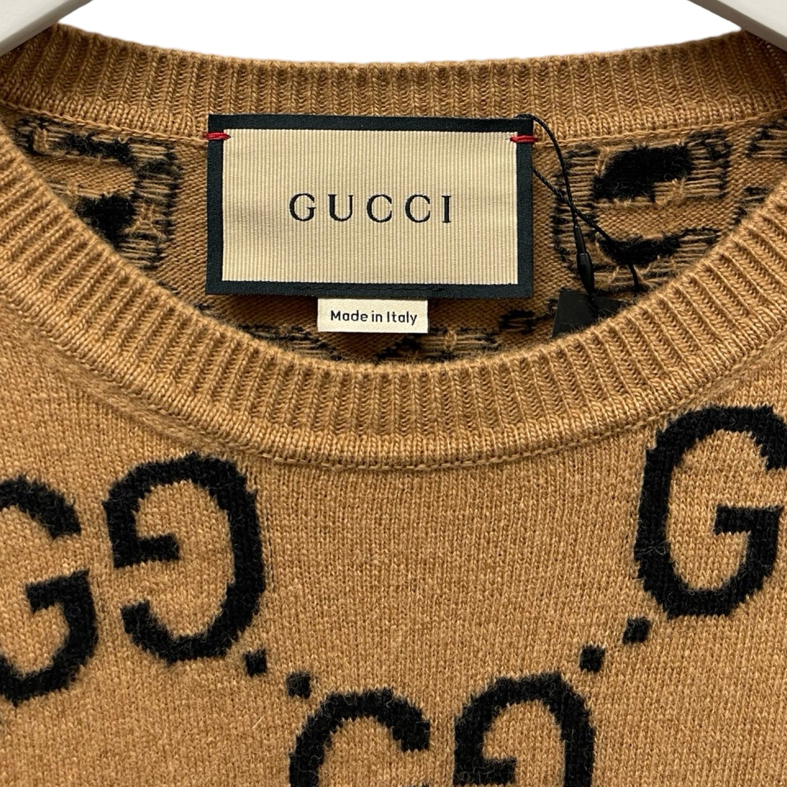 GUCCI 2024AW GG Wool Jacquard Knit Sweater 692900 XKCC5 Size S