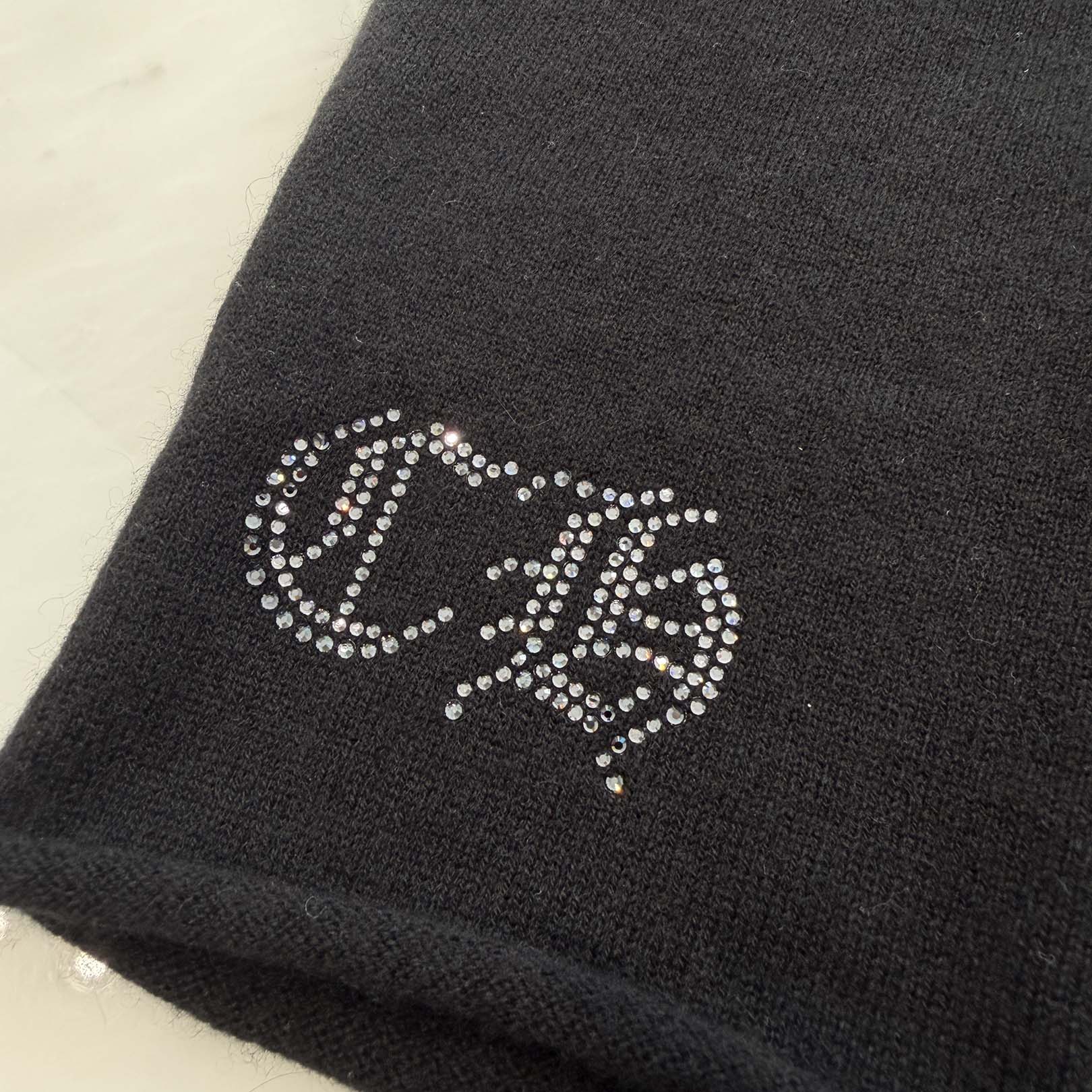 CHROME HEARTS Y Not Rhinestone Vine Dagger Cashmere Sleeveless Tee Size S クロムハーツ ワイノット ラインストーン ヴァインダガー カシミヤ ノースリーブ Tシャツ サイズS