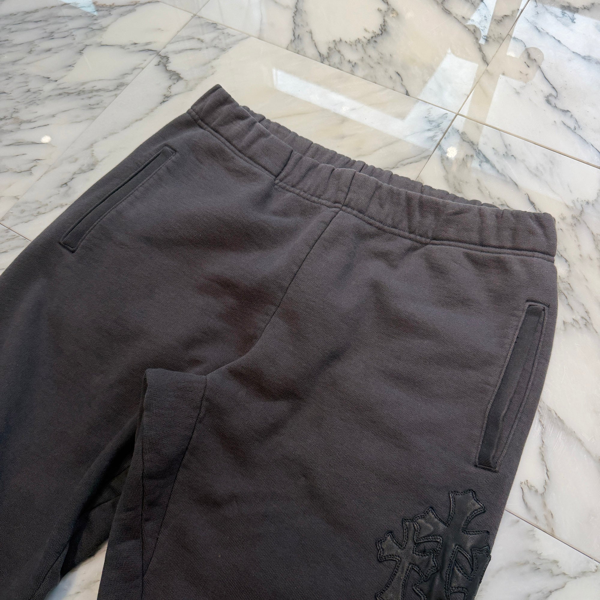 CHROME HEARTS Y NOT 3 Cemetery Cross Patch Sweat Pants Size L クロムハーツ ワイノット 3セメタリークロスパッチ スウェットパンツ サイズL
