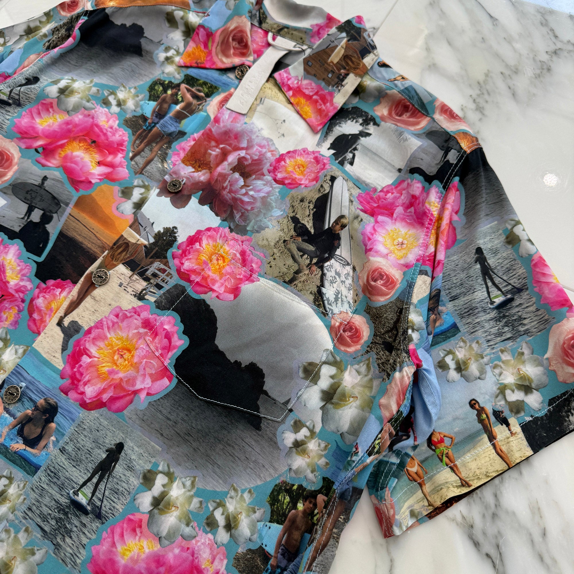 CHROME HEARTS Y NOT Multi Aloha Surf Short Sleeve Rayon Shirts Size M クロムハーツ ワイノット マルチ アロハサーフ ショートスリーブ レーヨンシャツ サイズM