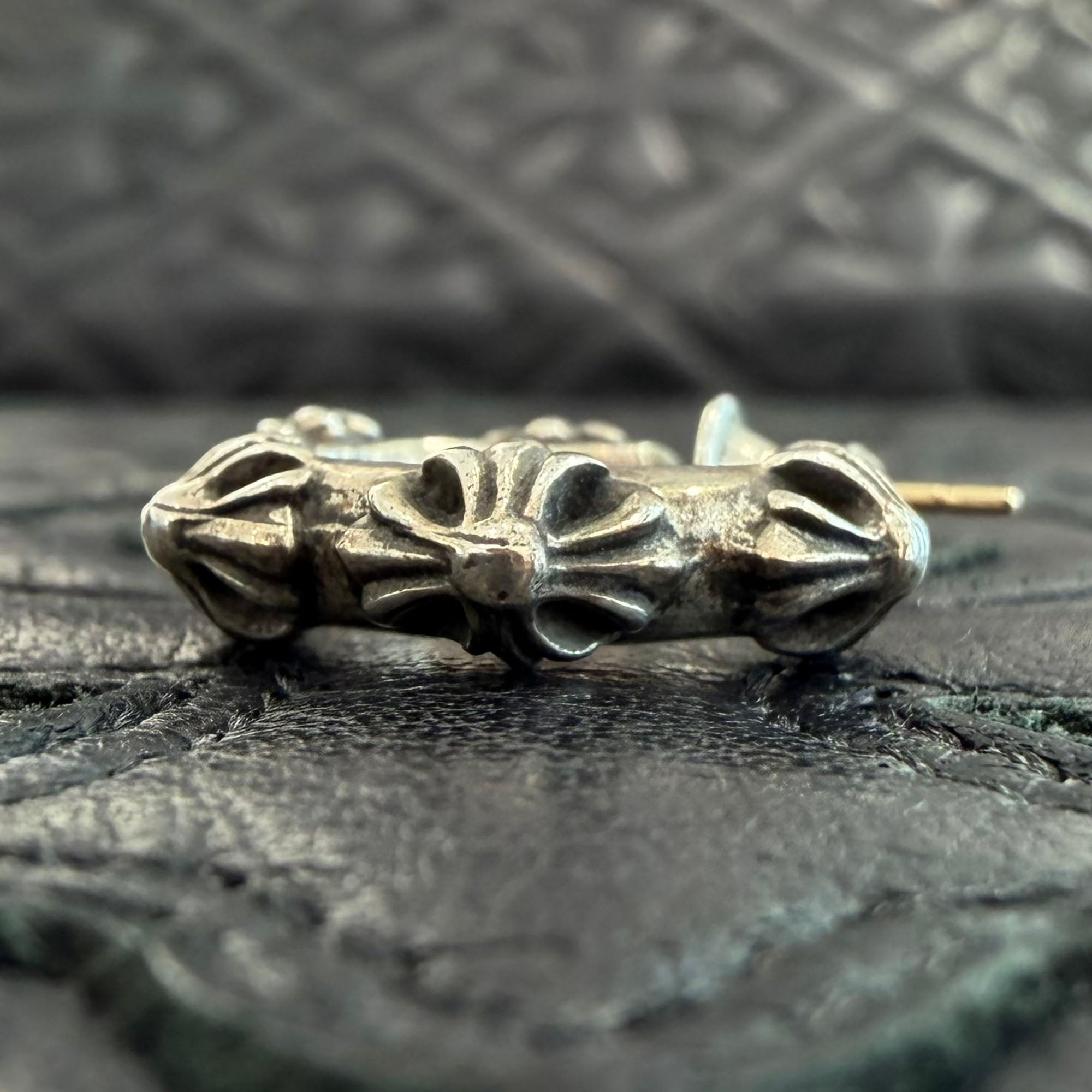 CHROME HEARTS CH CROSS HOOP Earring クロムハーツ CHクロス フープ イヤリング ピアス