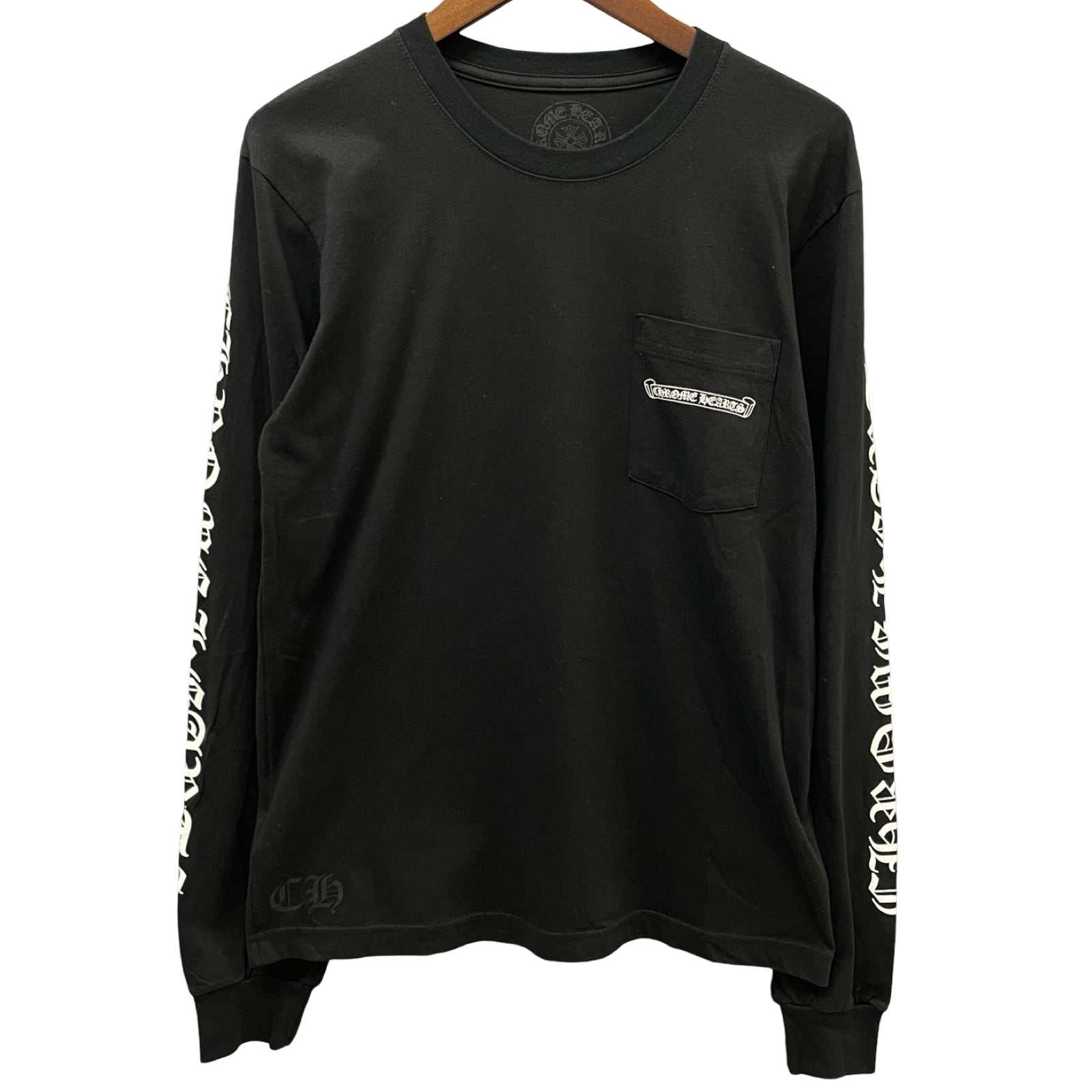 CHROME HEARTS Back Scroll Label Logo Long Sleeve Tee Size L