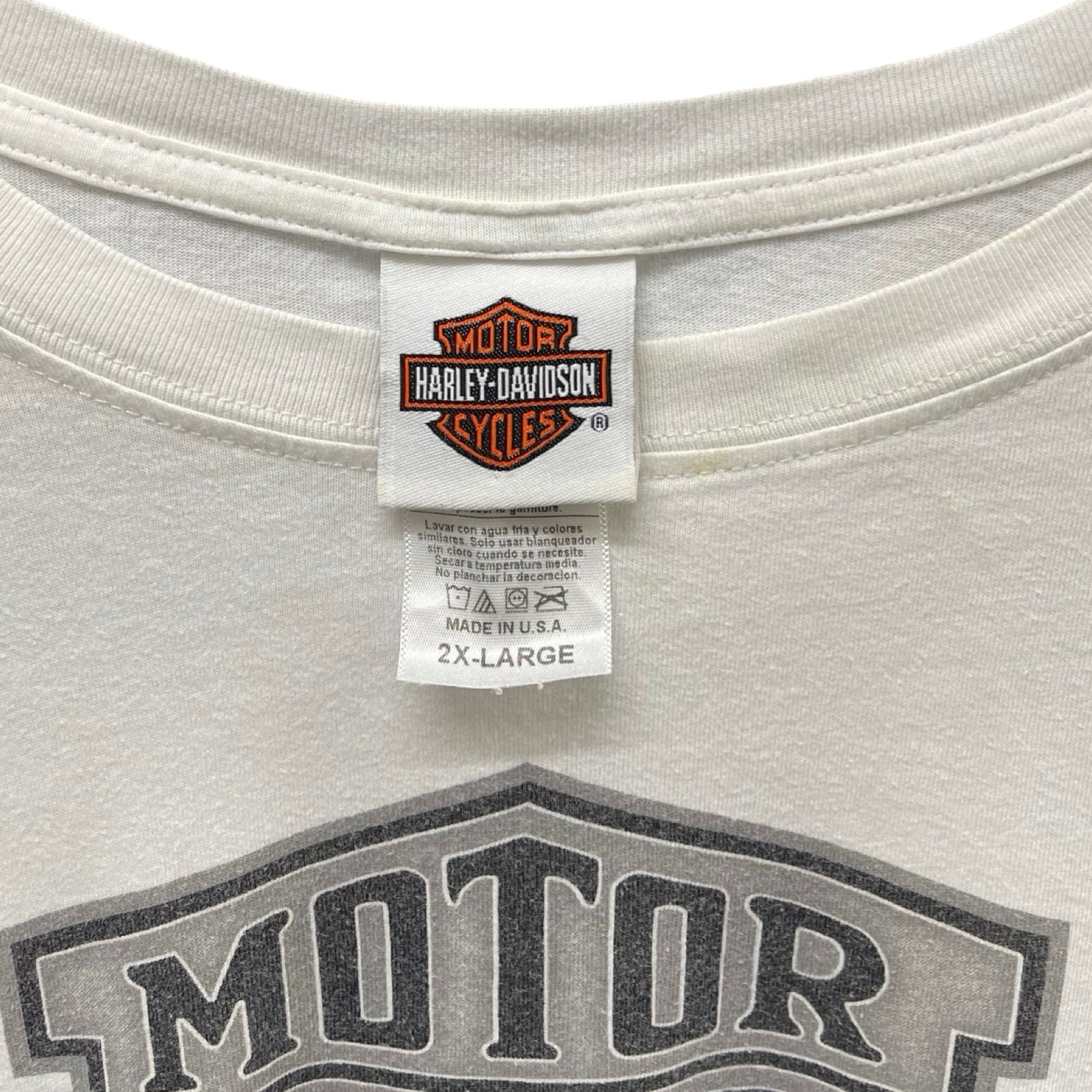 Vintage 00's Harley-Davidson "PETERSON'S" 2004 Skull Print L/S Tee Size 2XL