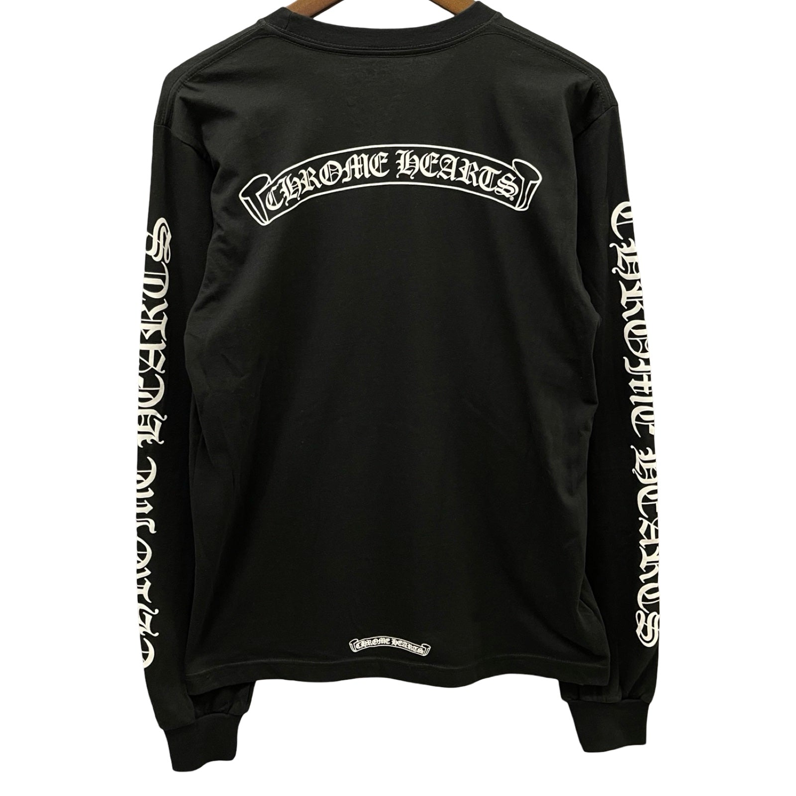 CHROME HEARTS Back Scroll Label Logo Long Sleeve Tee Size XXL