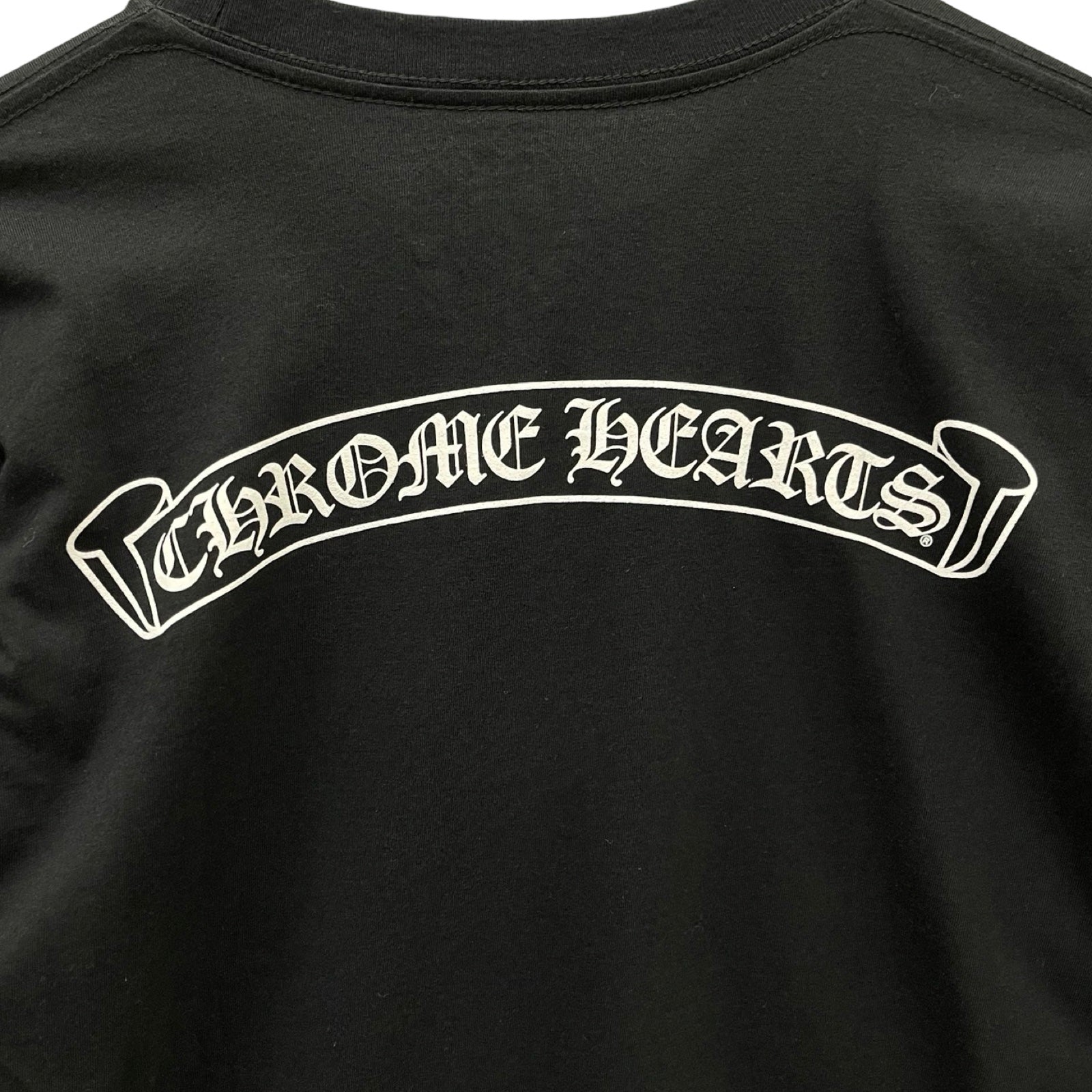CHROME HEARTS Back Scroll Label Logo Long Sleeve Tee Size L