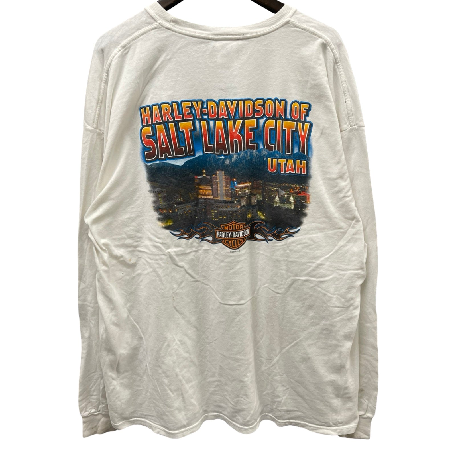 Vintage 00's Harley-Davidson "SALT LAKE CITY" 2010 L/S Tee Size XXL
