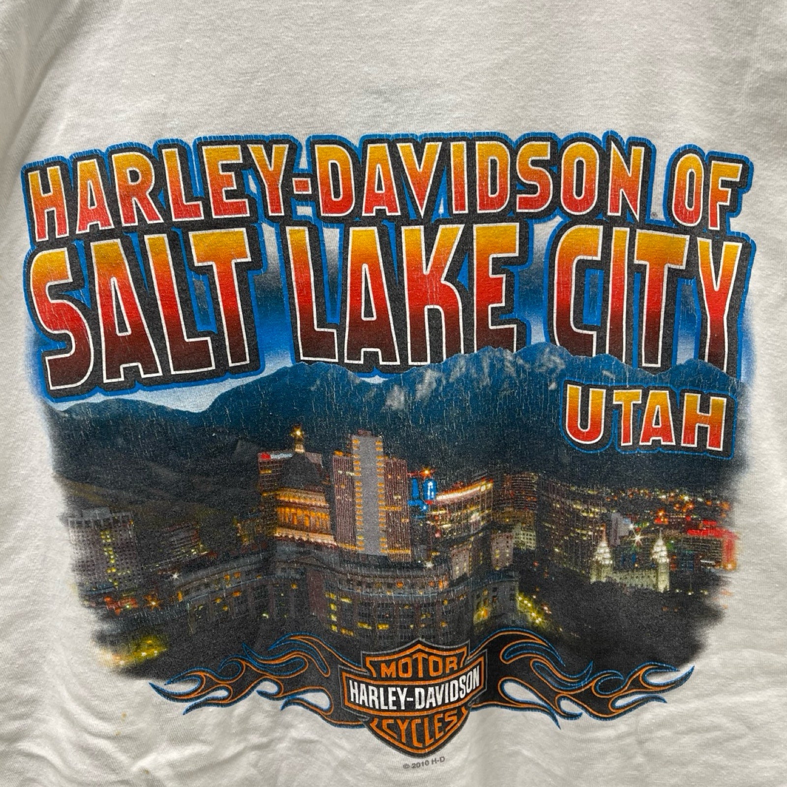Vintage 00's Harley-Davidson "SALT LAKE CITY" 2010 L/S Tee Size XXL