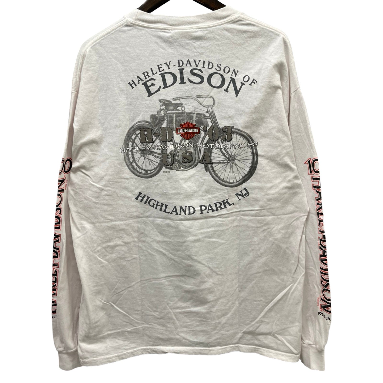 Vintage 00's Harley-Davidson "American Original 100 Year's" 2002 L/S Tee Size L