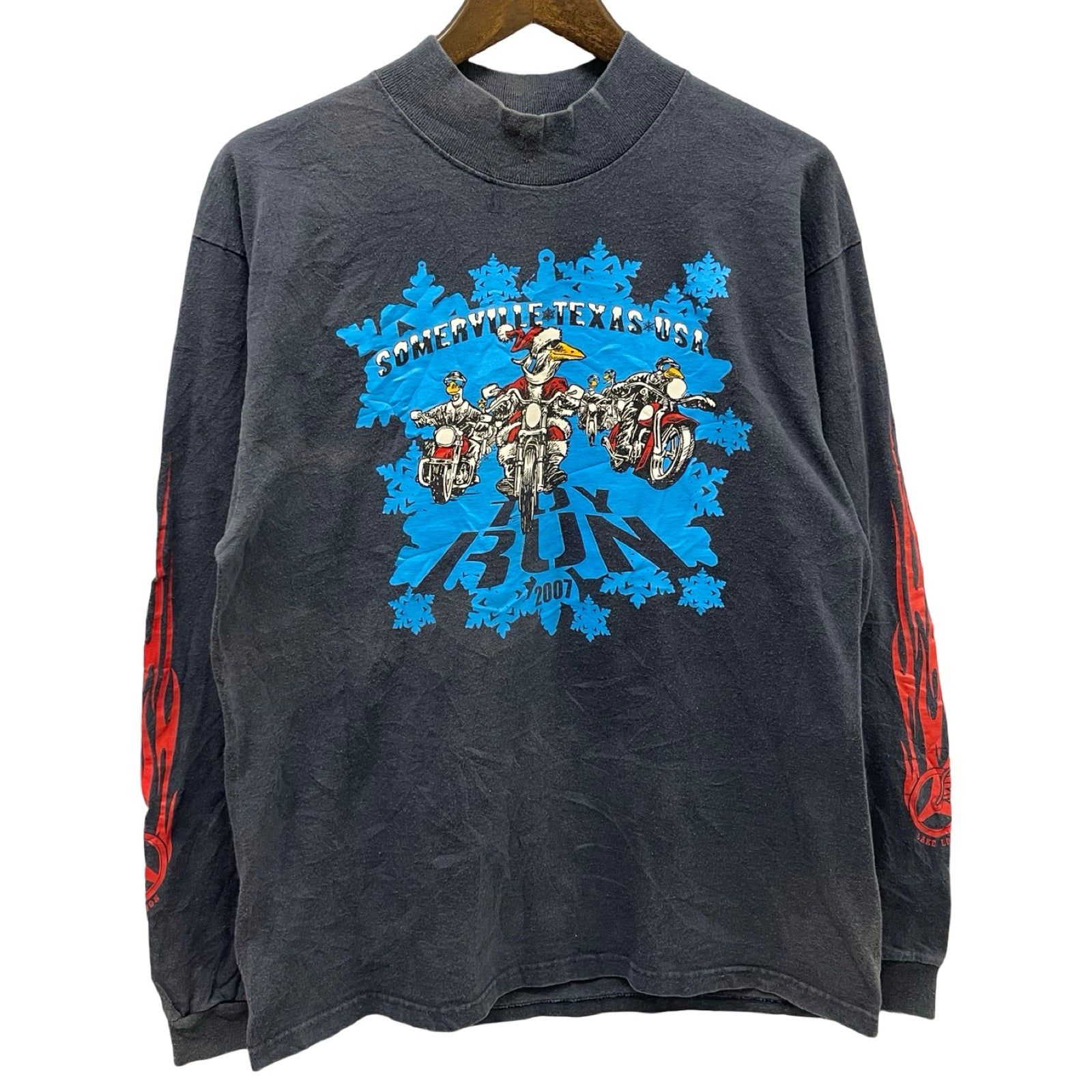 Vintage 00's TOY RUN "SOMERVILLE TEXAS USA" 2007 L/S Tee Size M