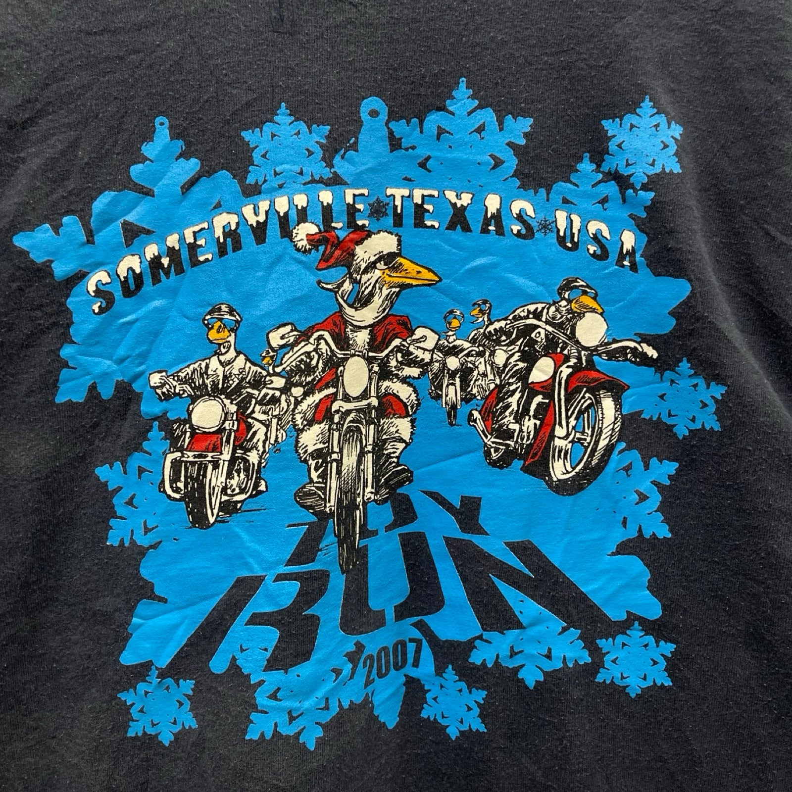 Vintage 00's TOY RUN "SOMERVILLE TEXAS USA" 2007 L/S Tee Size M