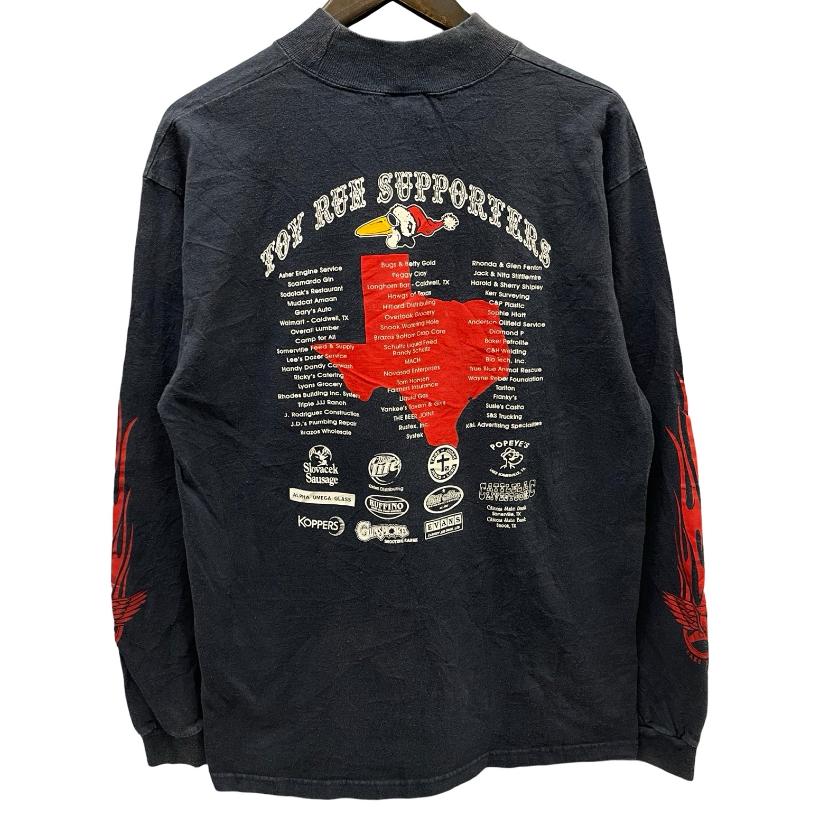 Vintage 00's TOY RUN "SOMERVILLE TEXAS USA" 2007 L/S Tee Size M