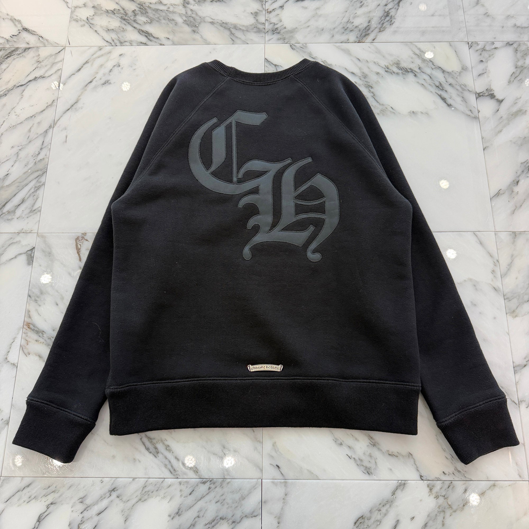 CHROME HEARTS 2025SS Y NOT Cemetery Cross Applique Embroidery Sweatshirt Size XS クロムハーツ ワイノット セメタリークロス アップリケ刺繡 スウェットシャツ サイズXS