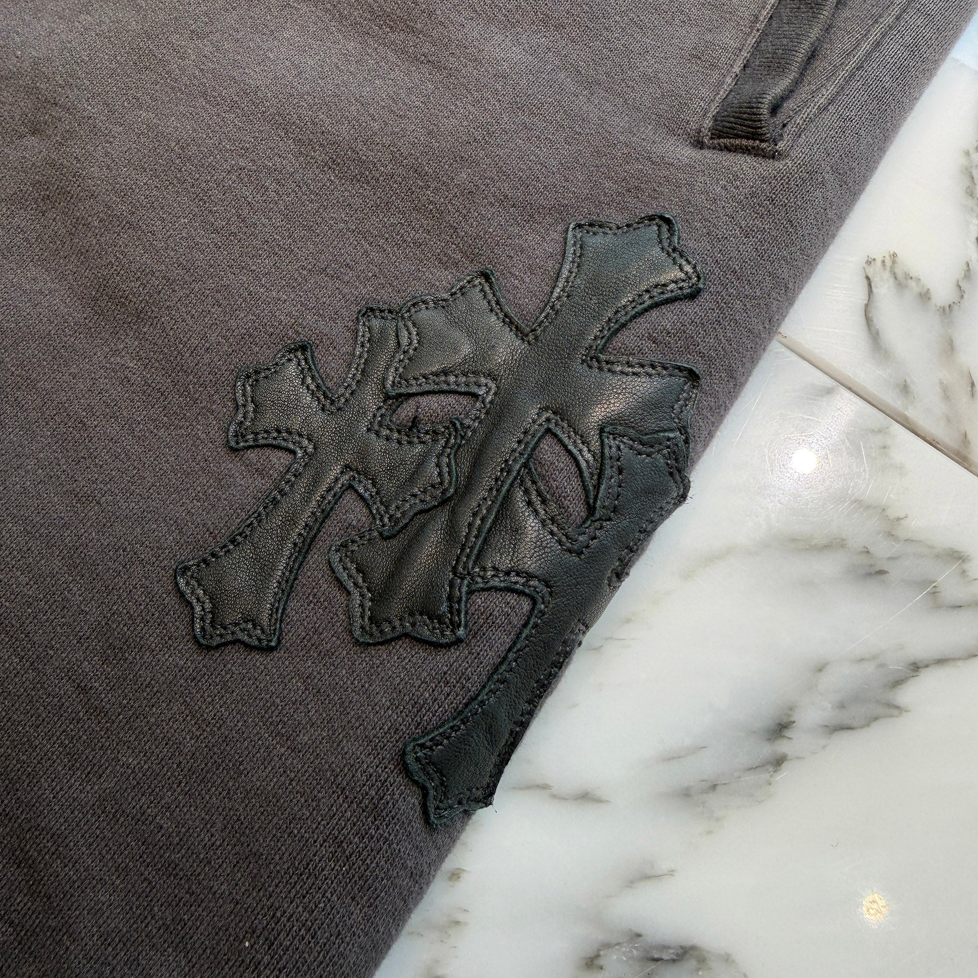 CHROME HEARTS Y NOT 3 Cemetery Cross Patch Sweat Pants Size L クロムハーツ ワイノット 3セメタリークロスパッチ スウェットパンツ サイズL