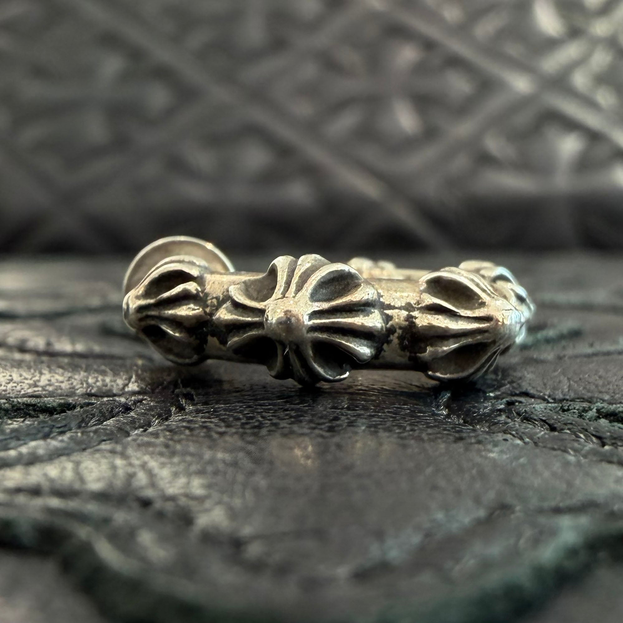CHROME HEARTS CH CROSS HOOP Earring クロムハーツ CHクロス フープ イヤリング ピアス