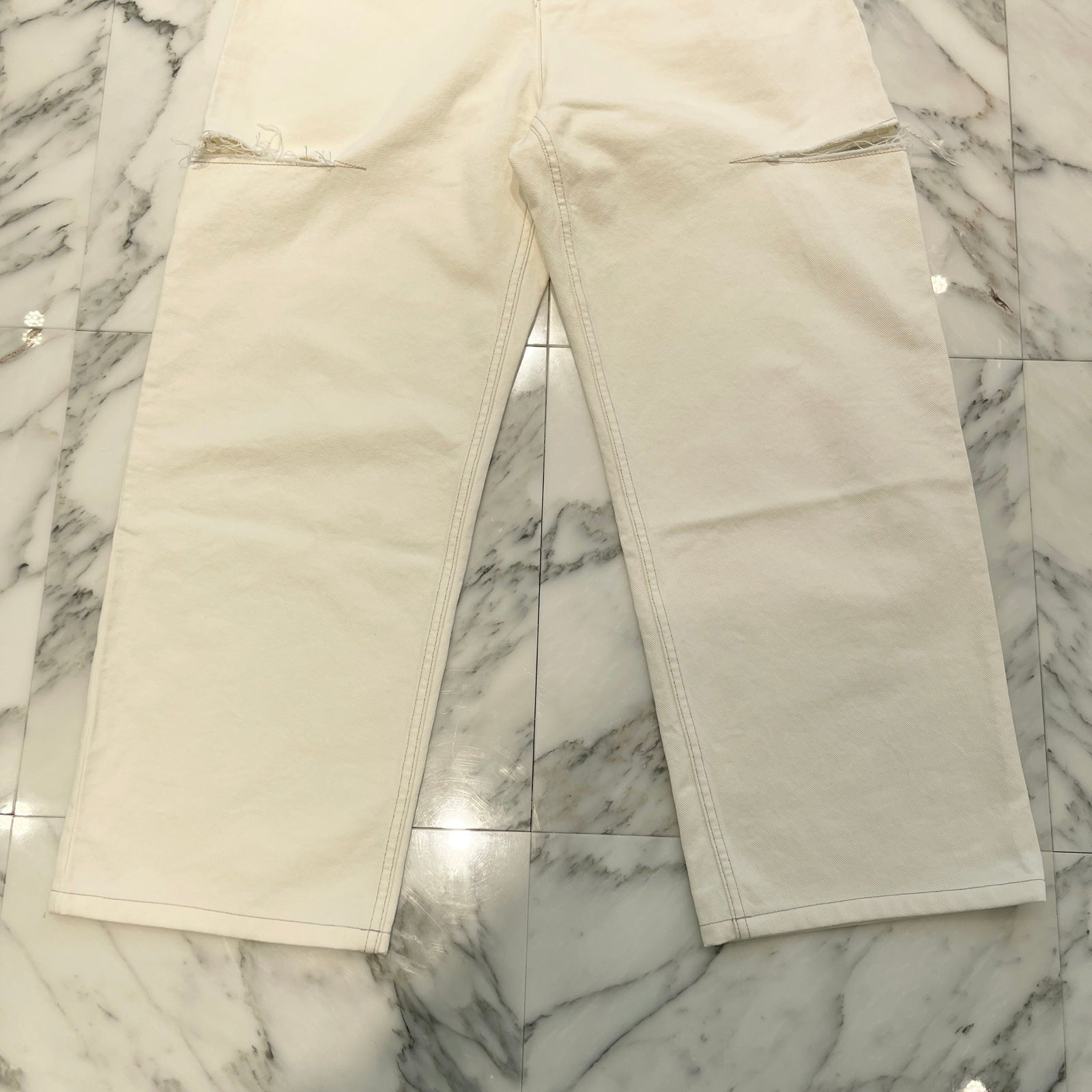 Maison Margiela 2020AW 1 JEANS Slash Detail Cut Off Denim Pants S51LA01006 S47399 Size 44 メゾンマルジェラ 1ジーンズ スラッシュディティール カットアウト デニムパンツ サイズ44