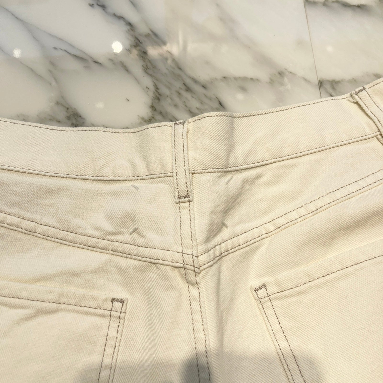 Maison Margiela 2020AW 1 JEANS Slash Detail Cut Off Denim Pants S51LA01006 S47399 Size 44 メゾンマルジェラ 1ジーンズ スラッシュディティール カットアウト デニムパンツ サイズ44