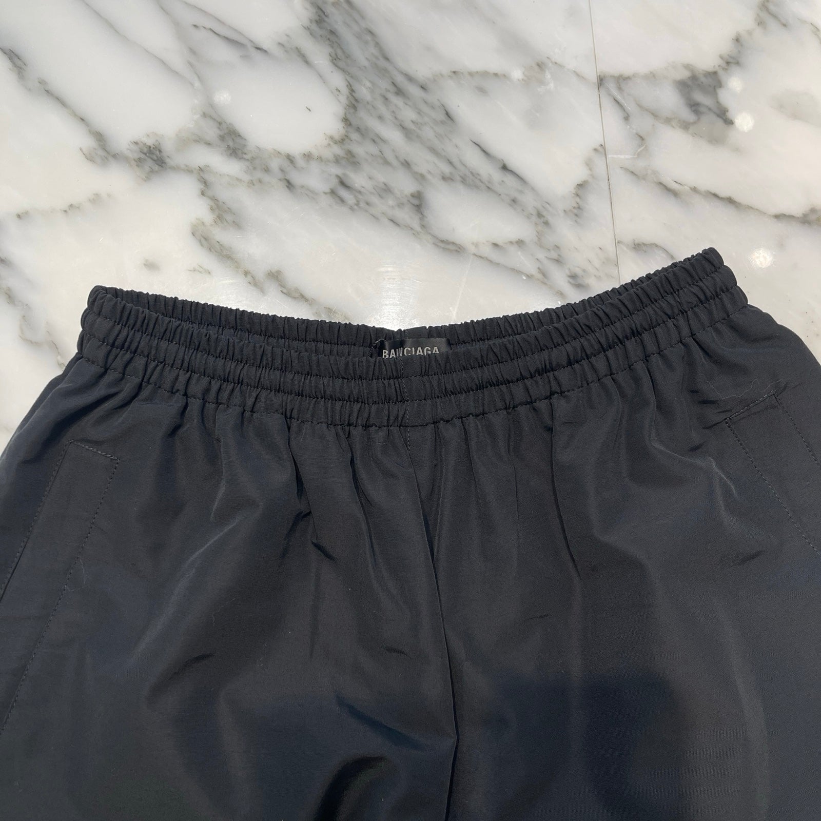 BALENCIAGA 2023SS Technical Faille Minimal Trucker Baggy Pants 746495 TM017 Size XXS バレンシアガ テクニカル ファイユミニマル トラッカー バギーパンツ サイズXXS